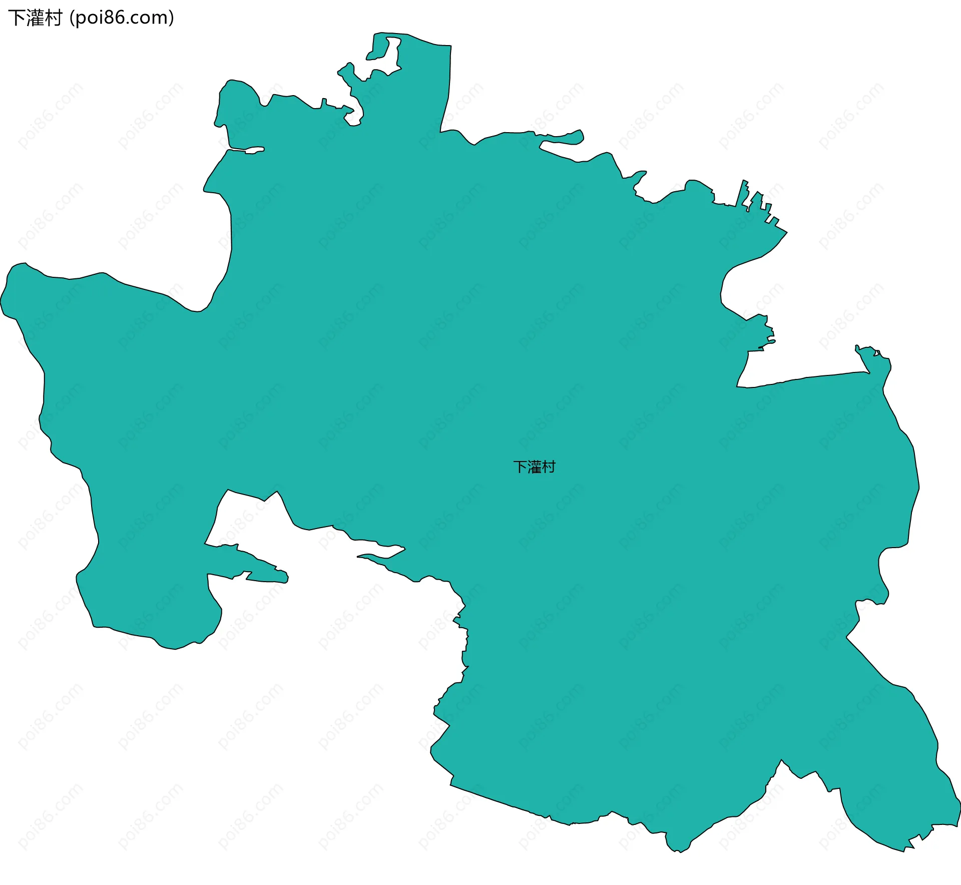 下灌村边界地图