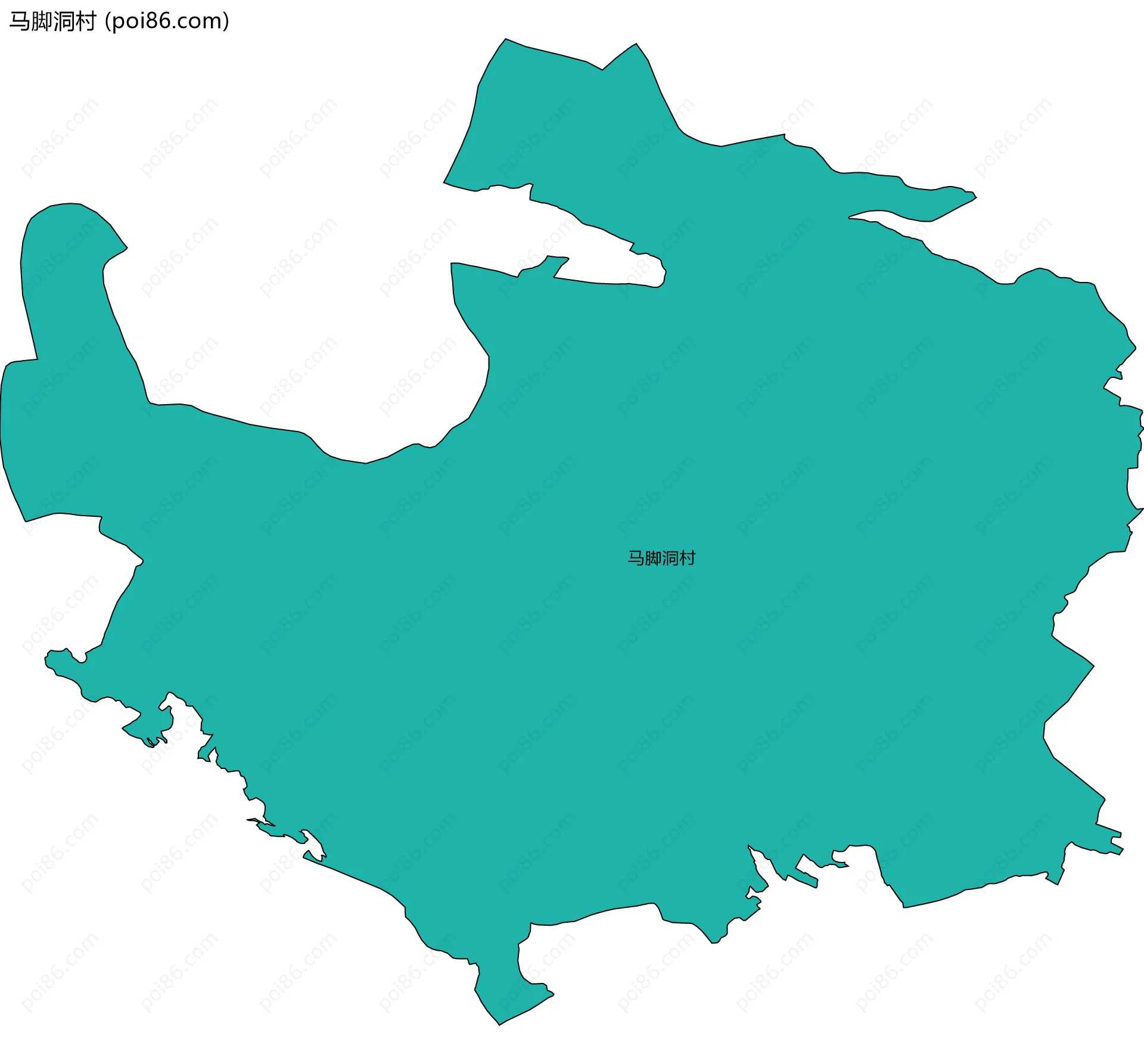 马脚洞村边界地图
