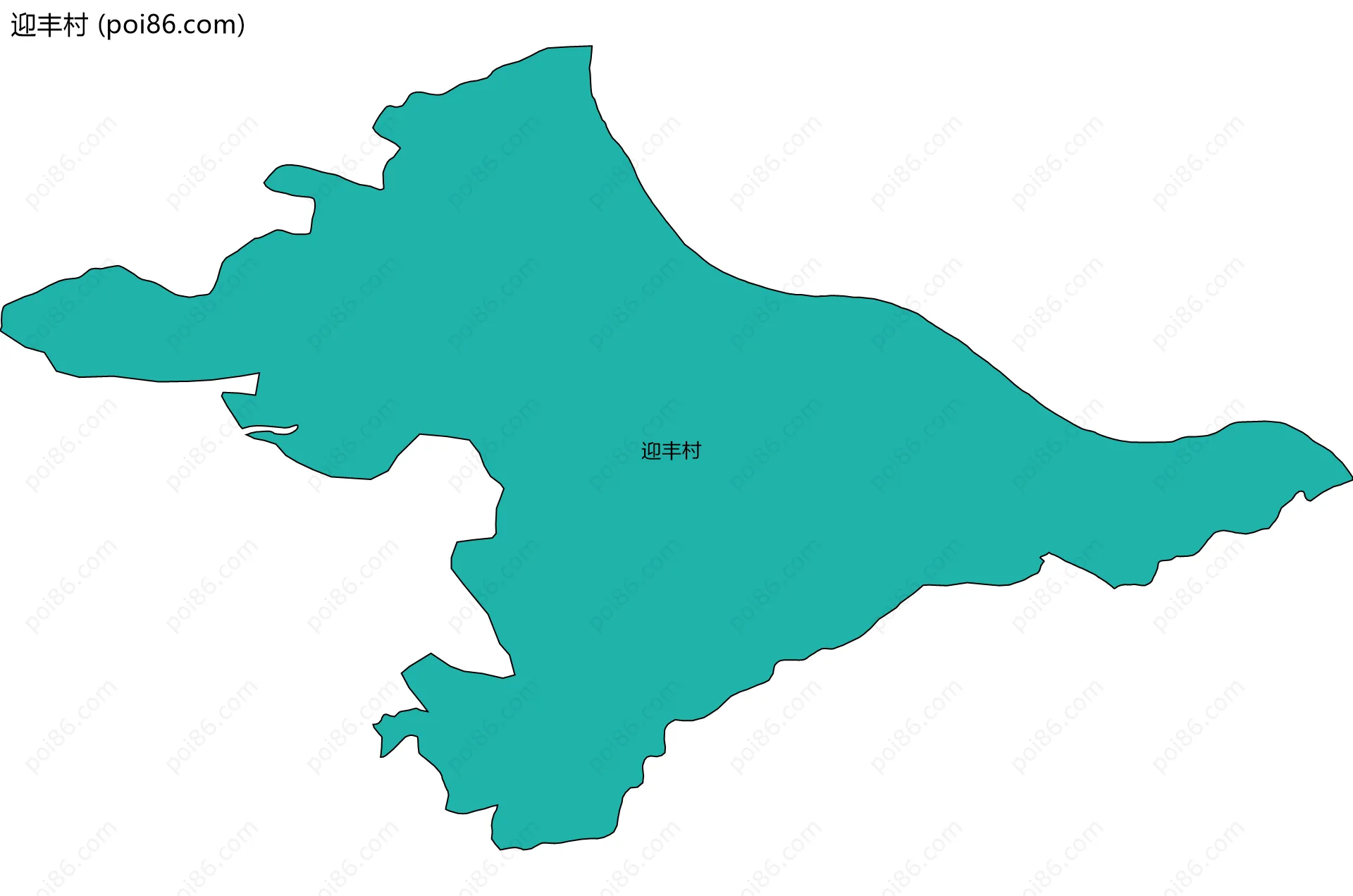 迎丰村边界地图