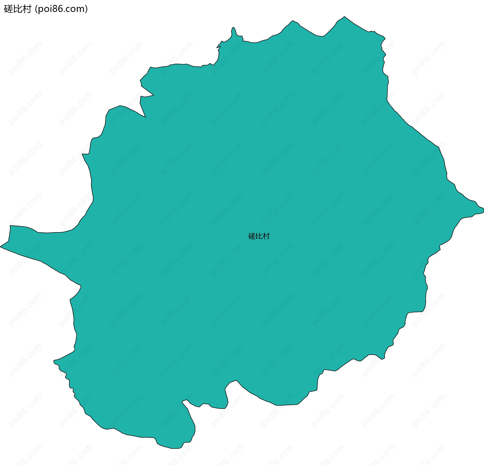 磋比村边界地图