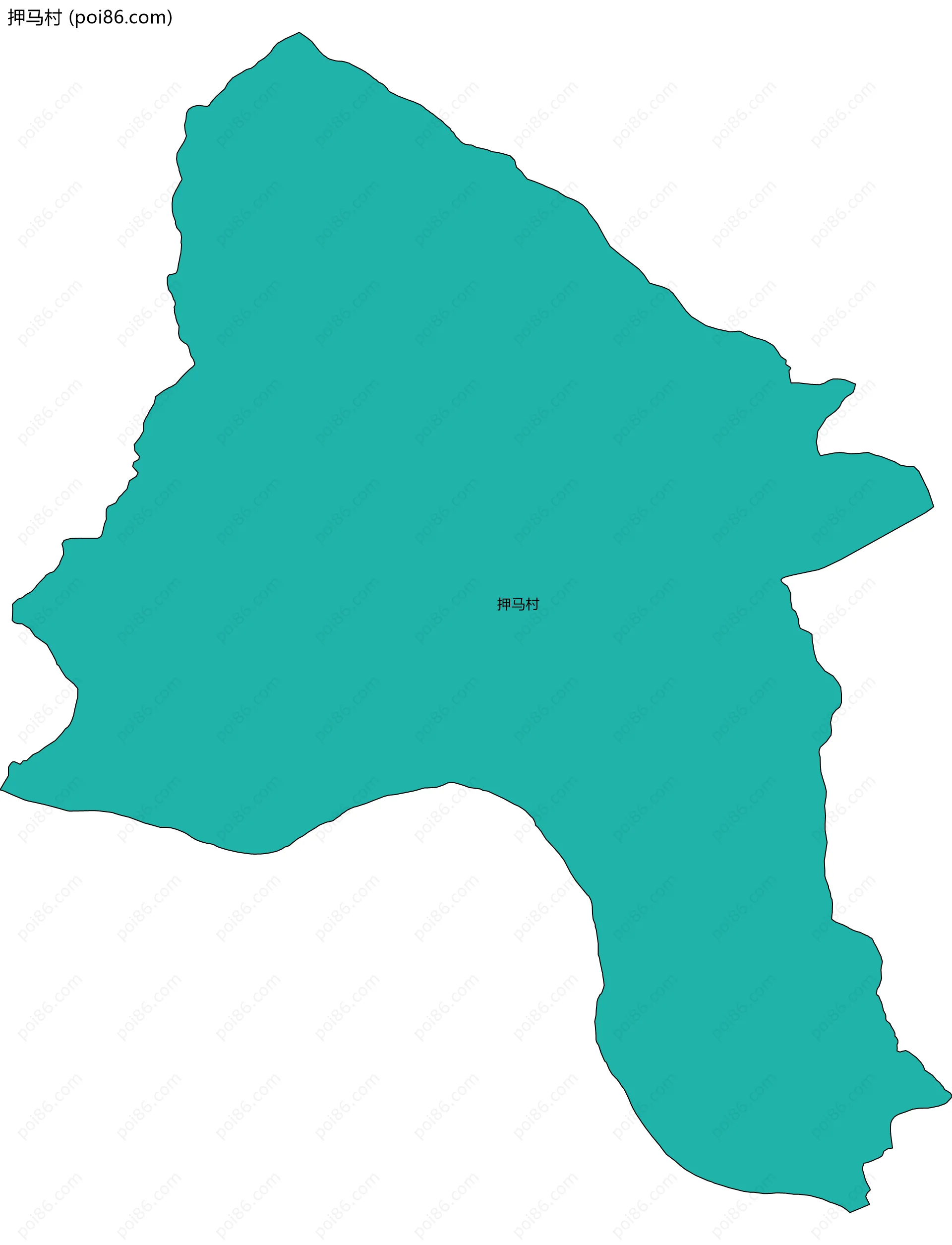 押马村边界地图