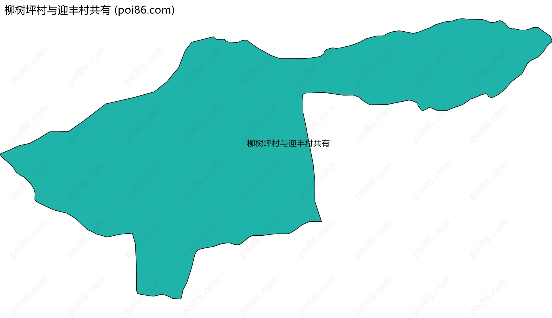 柳树坪村与迎丰村共有边界地图