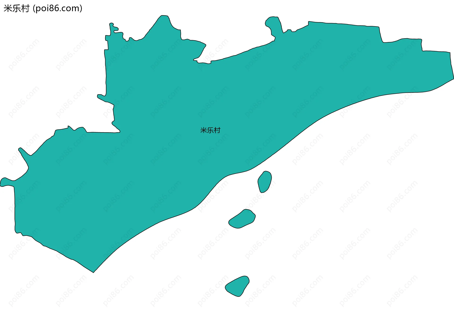 米乐村边界地图