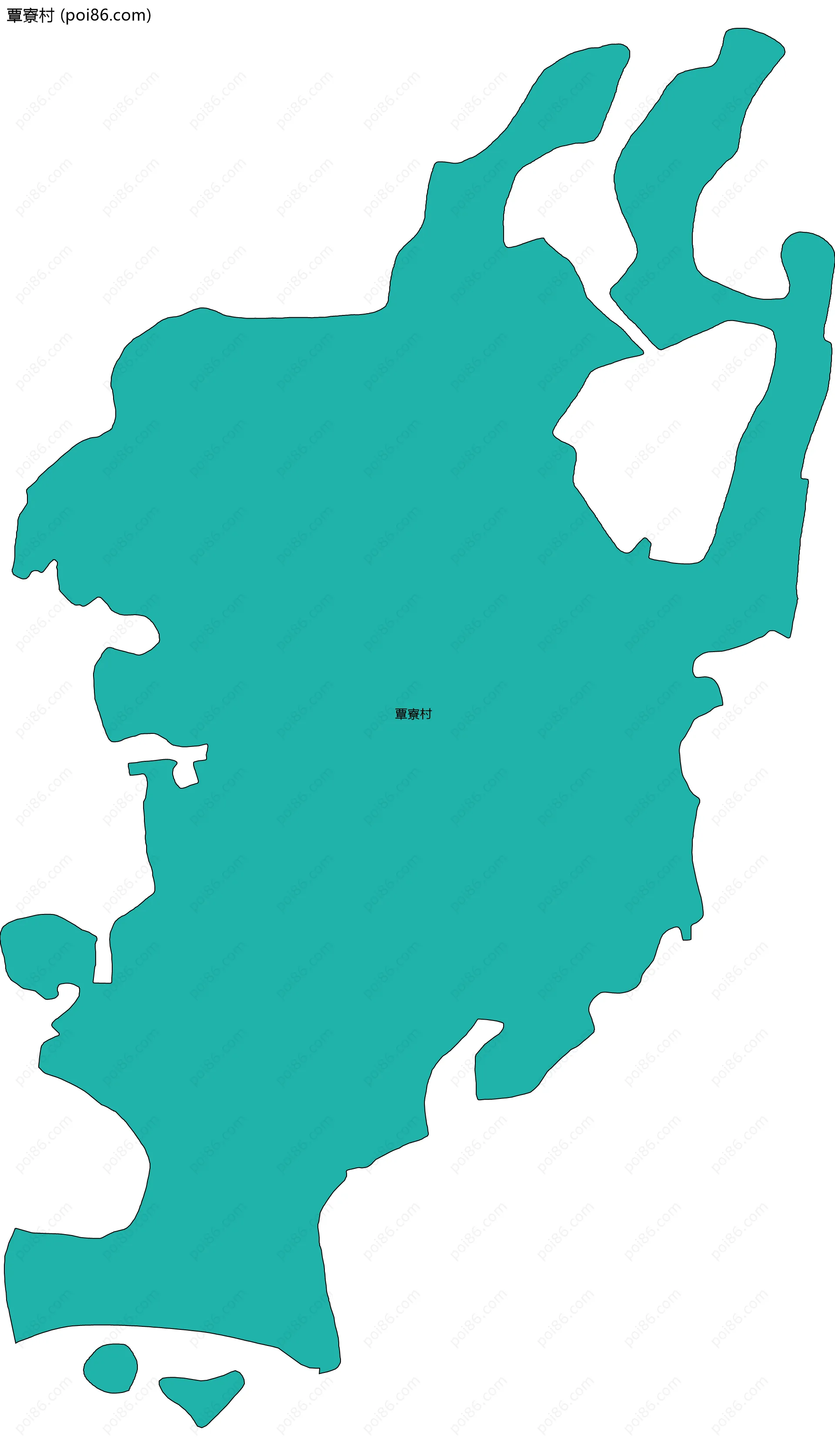 覃寮村边界地图