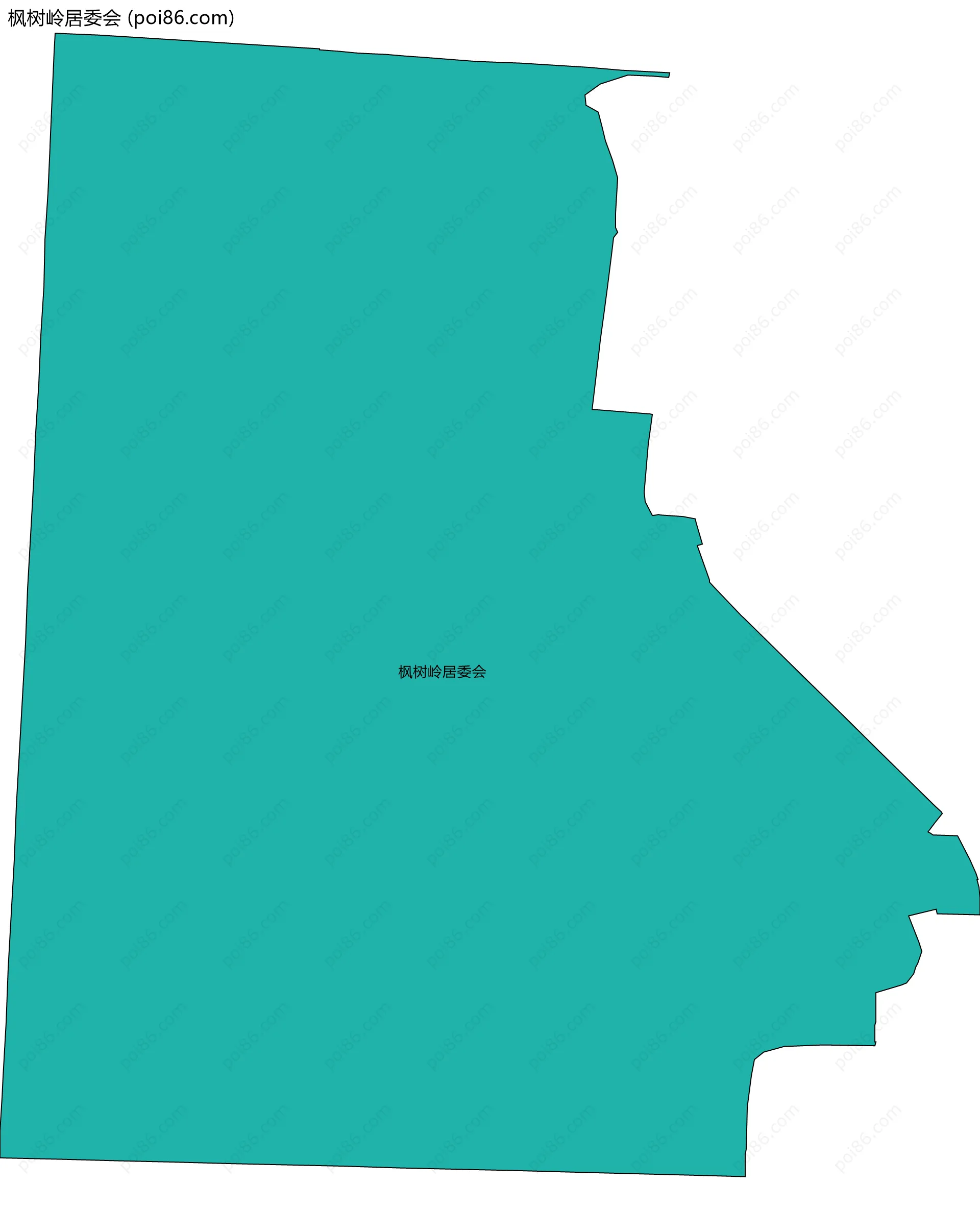 枫树岭居委会边界地图