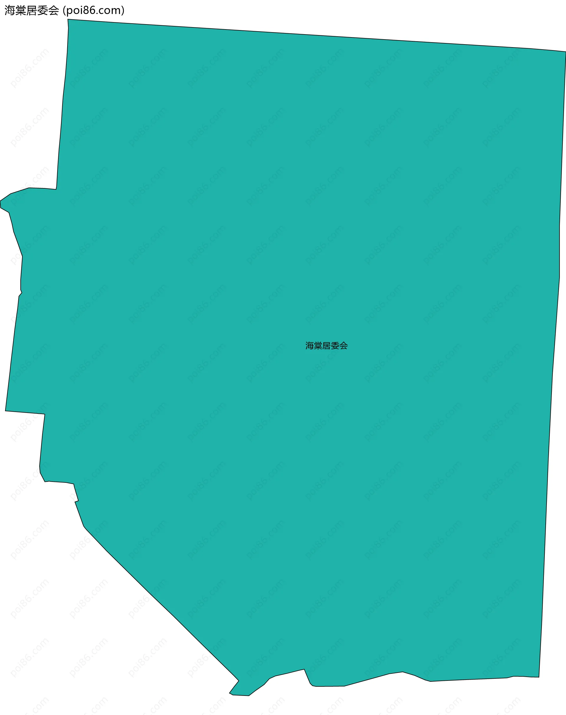 海棠居委会边界地图