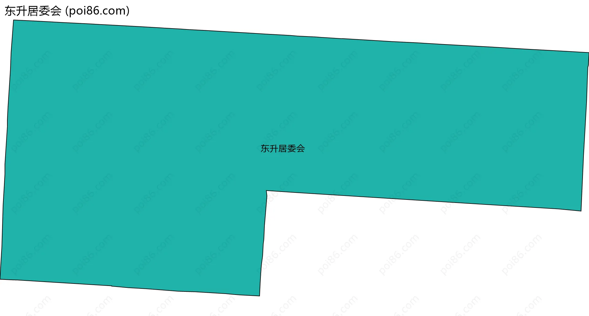 东升居委会边界地图