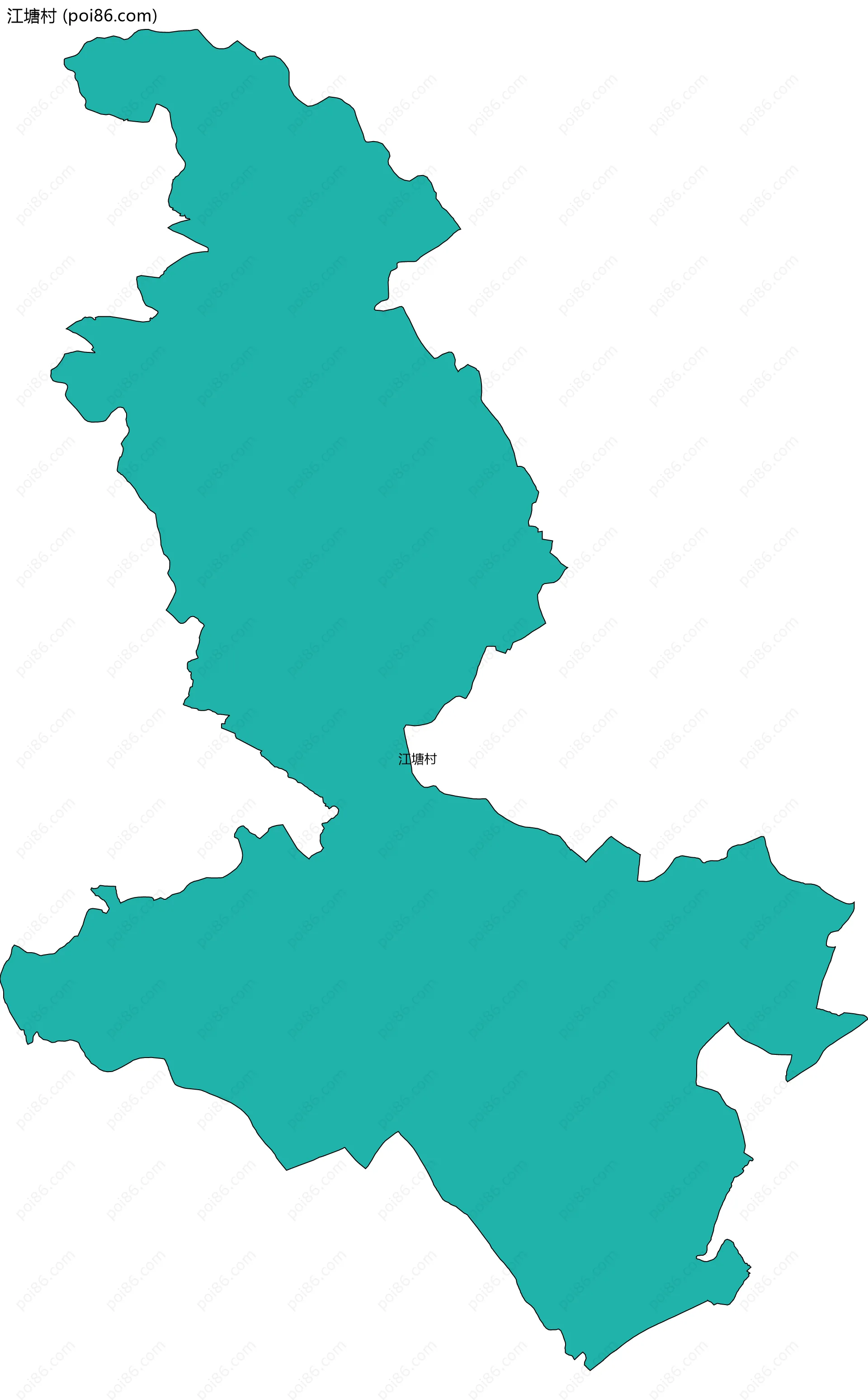 江塘村边界地图