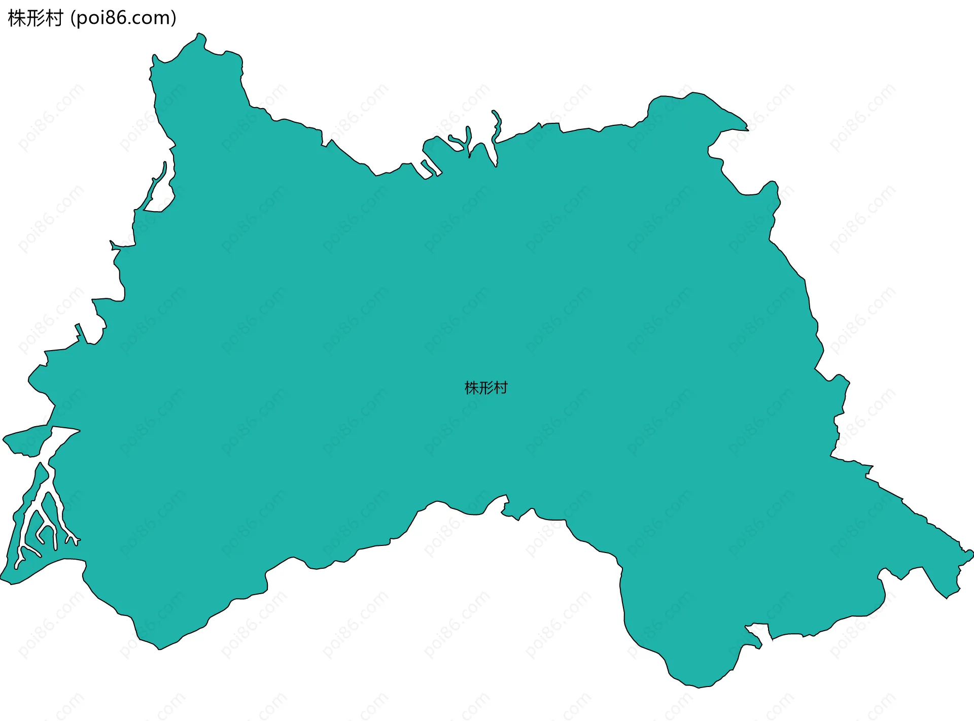 株形村边界地图