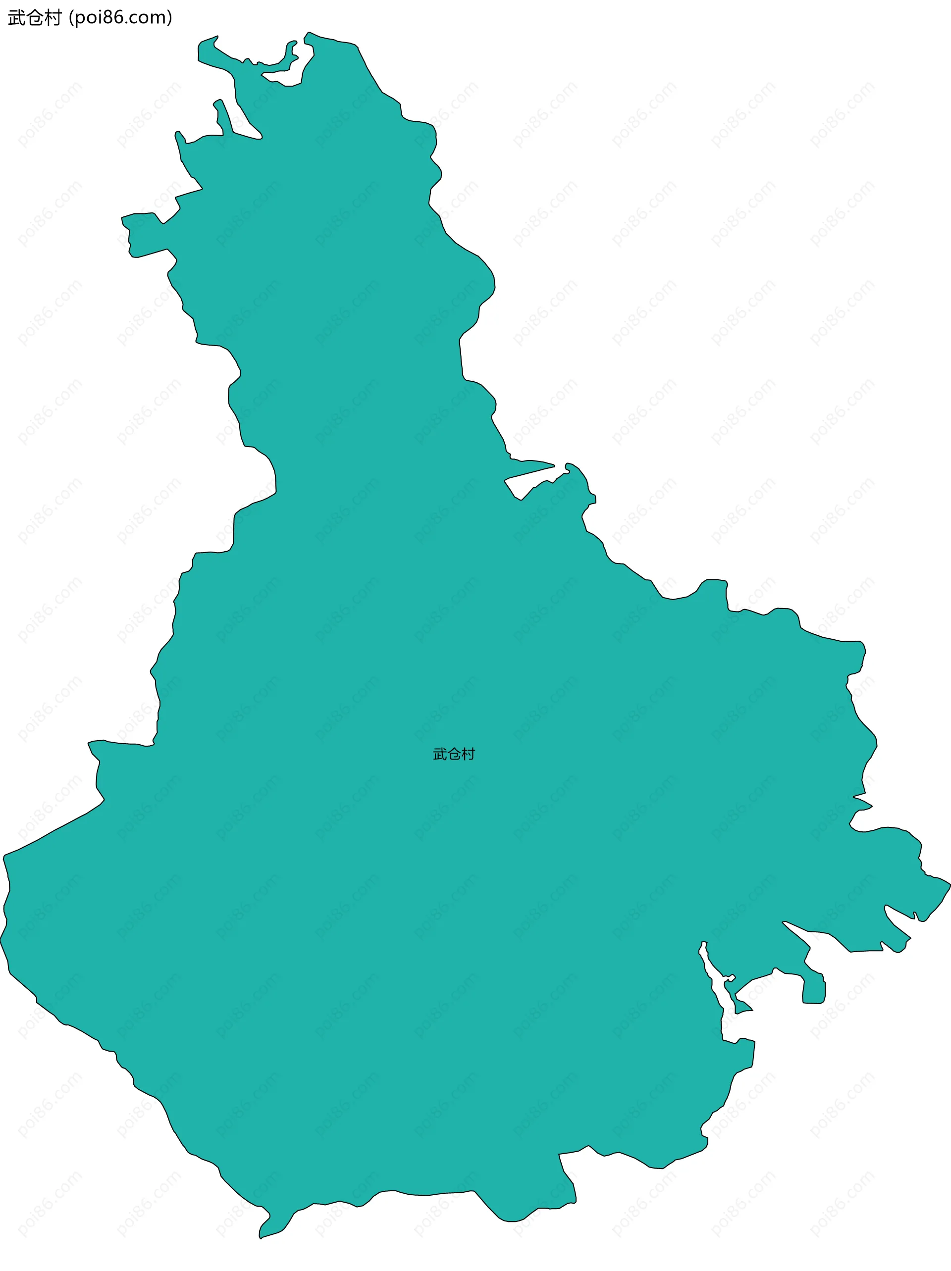 武仓村边界地图