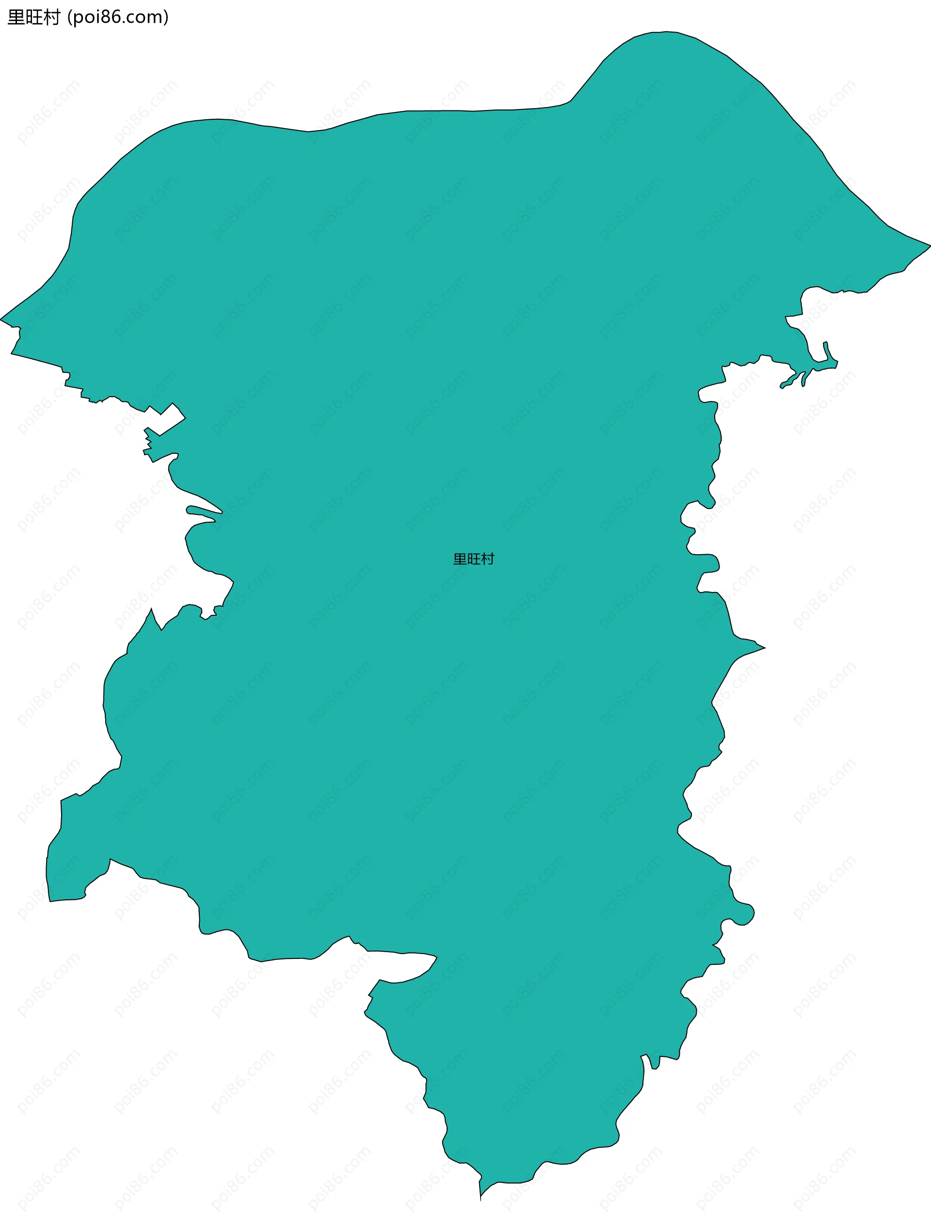 里旺村边界地图