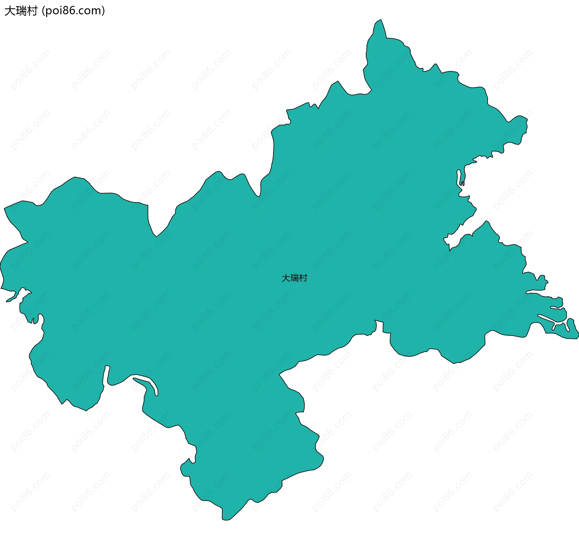 大瑞村边界地图