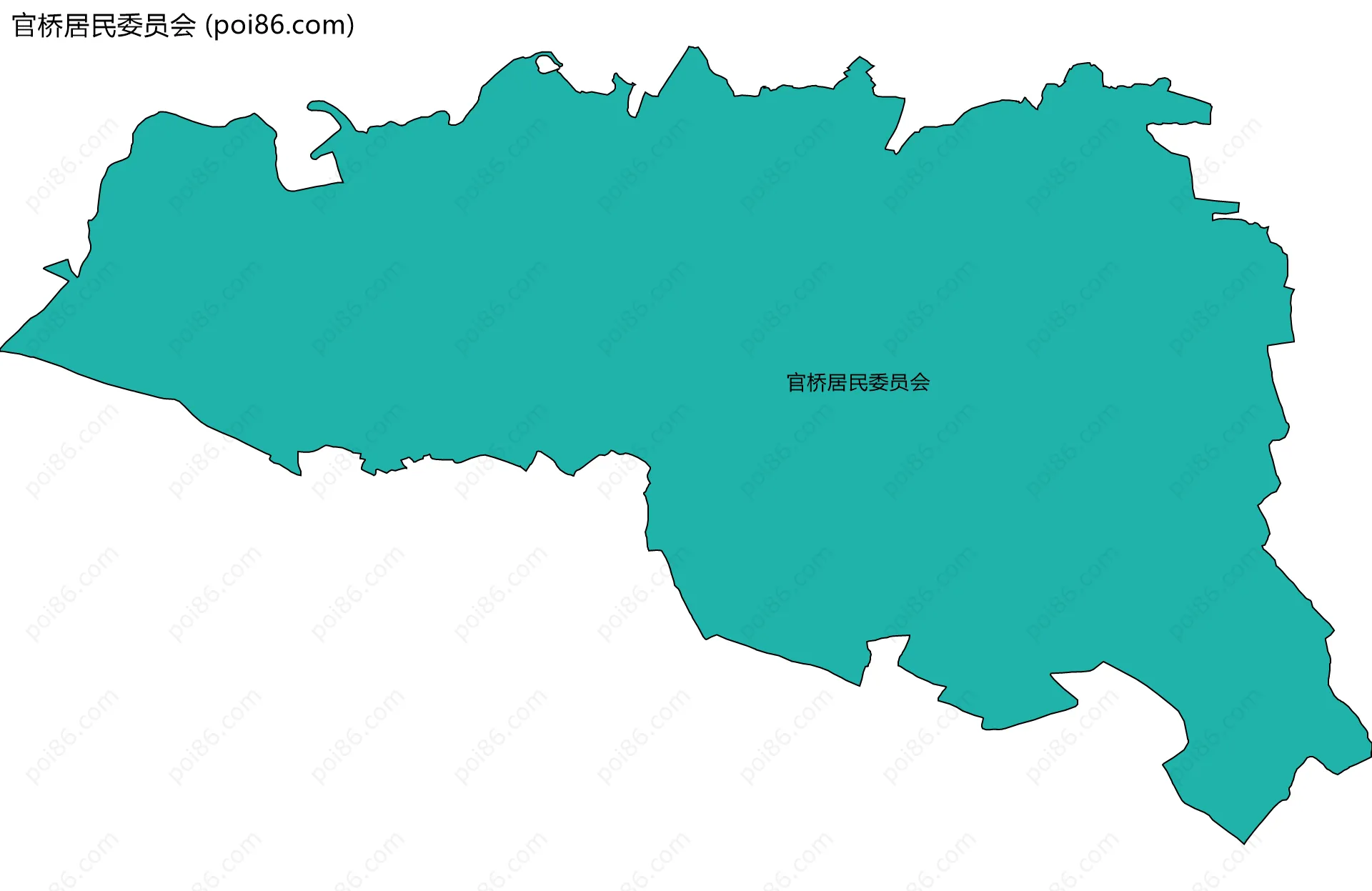 官桥居民委员会边界地图