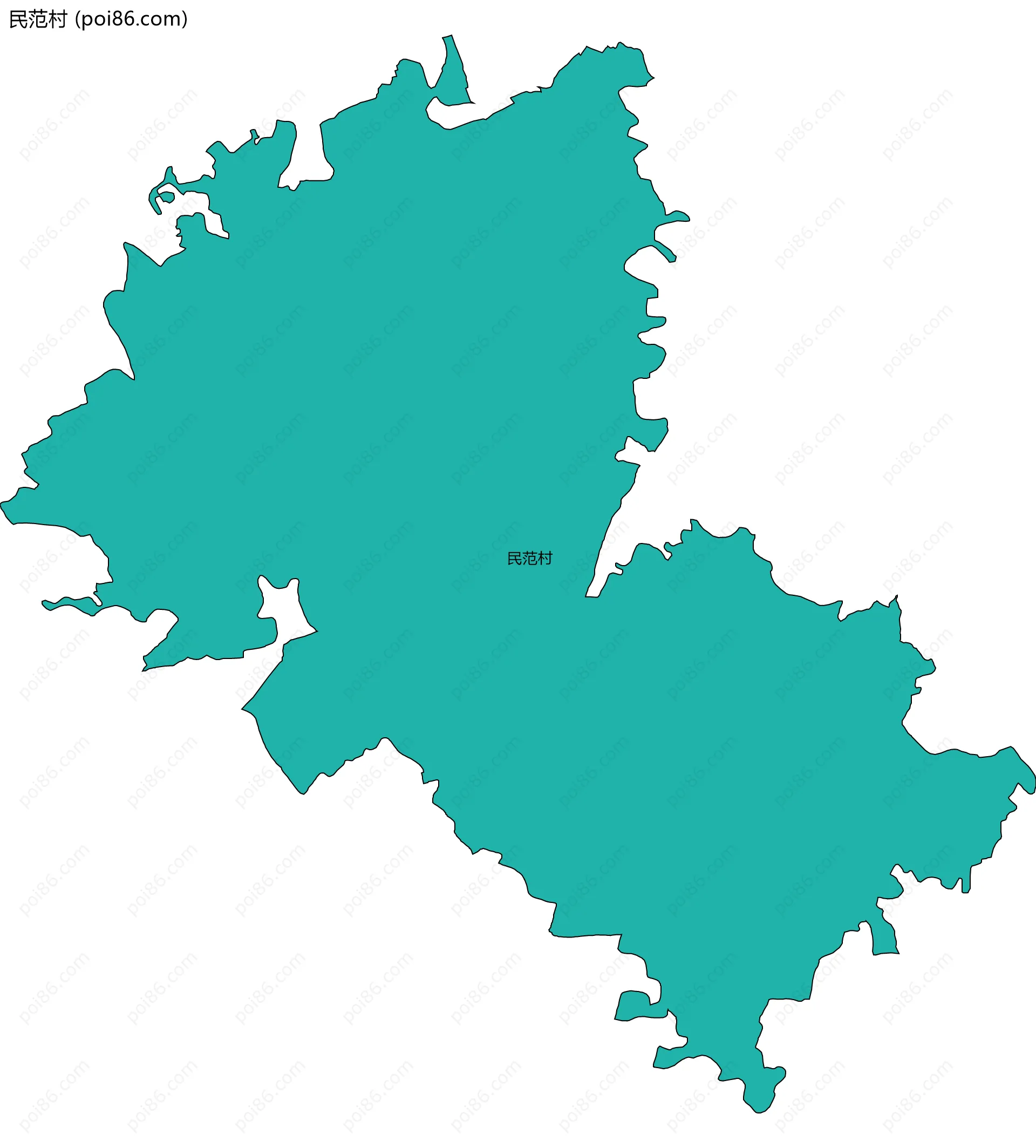 民范村边界地图