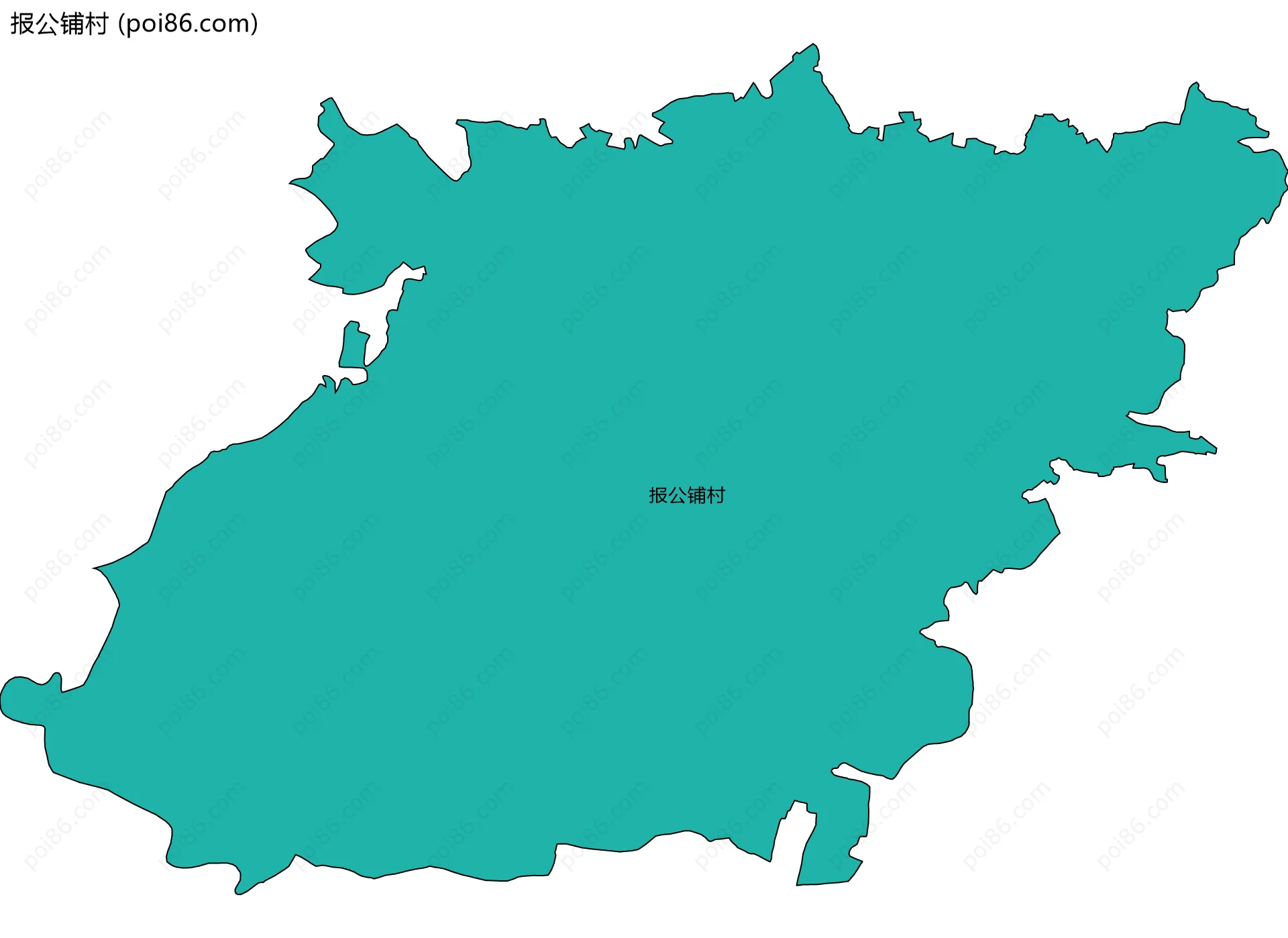 报公铺村边界地图