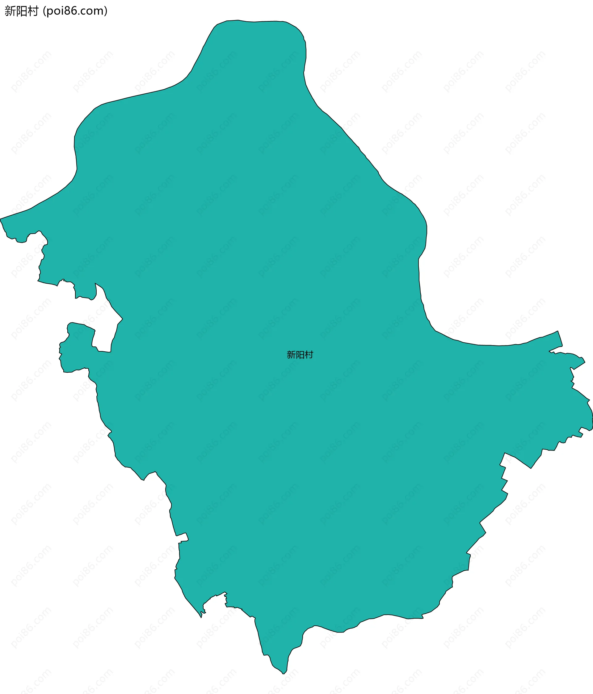 新阳村边界地图