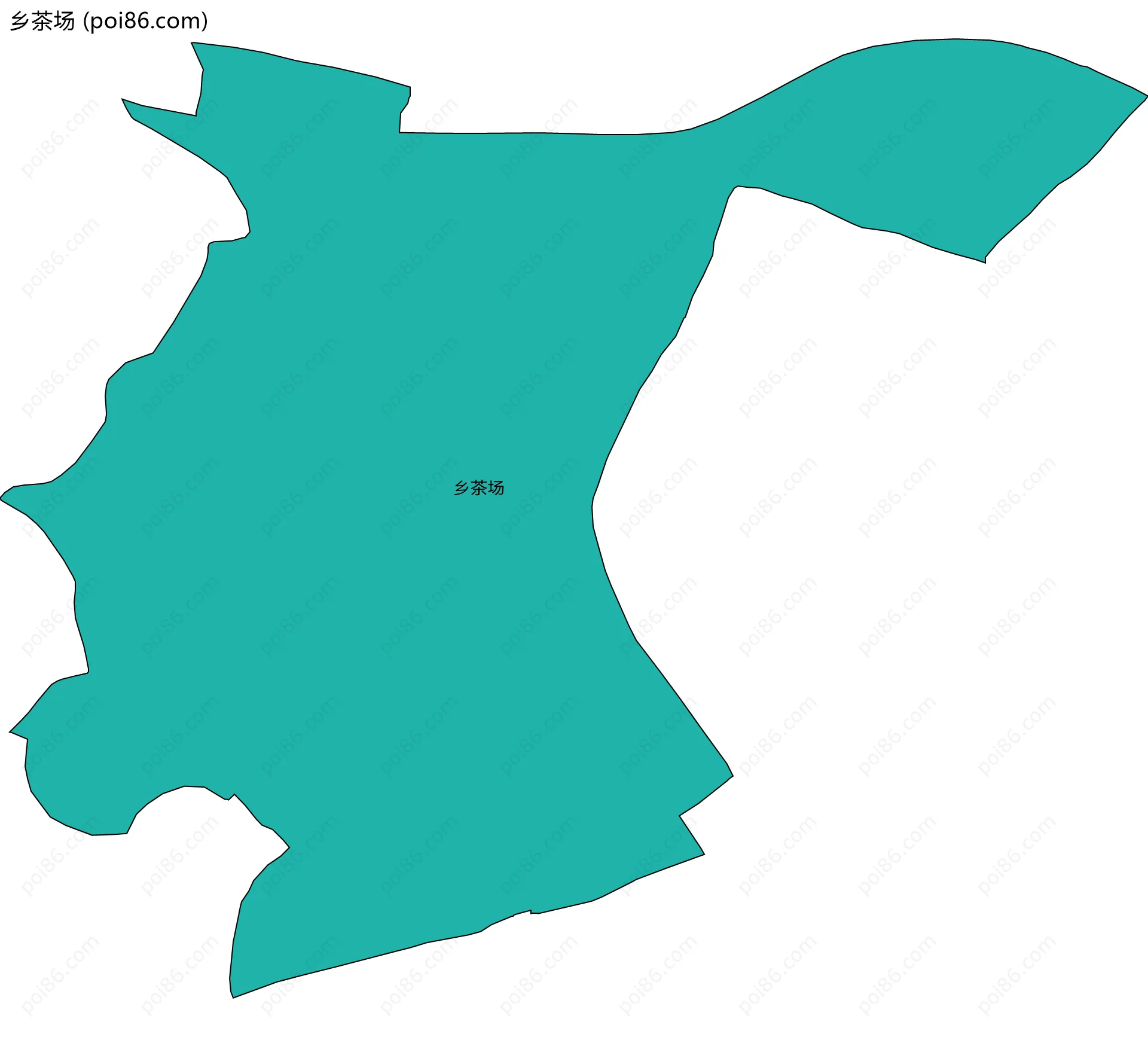 乡茶场边界地图