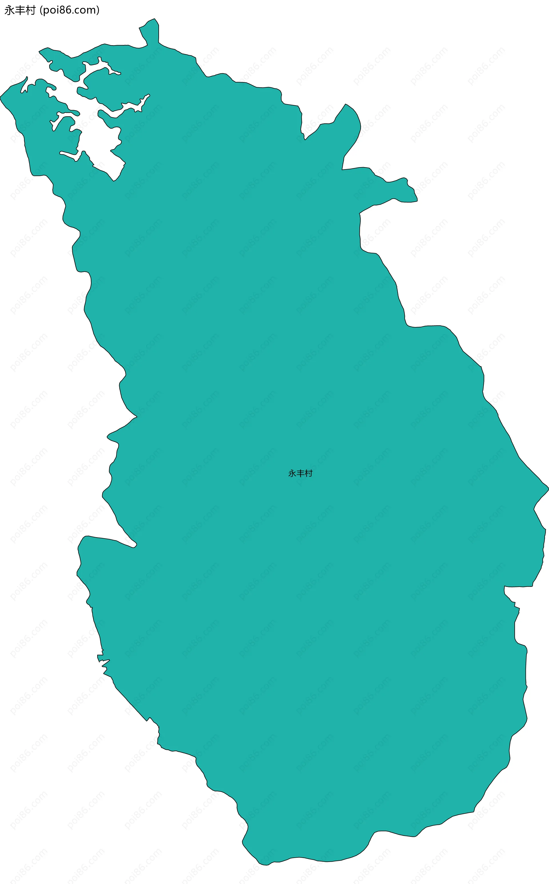 永丰村边界地图