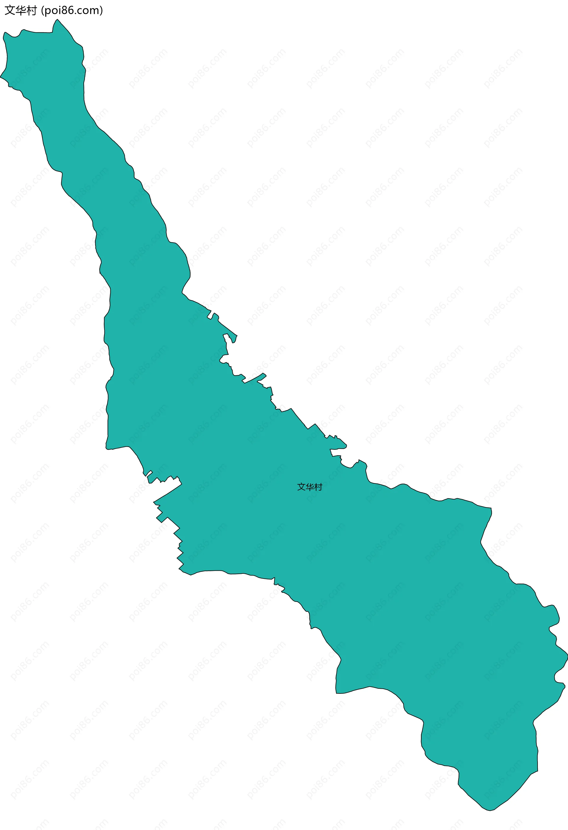 文华村边界地图