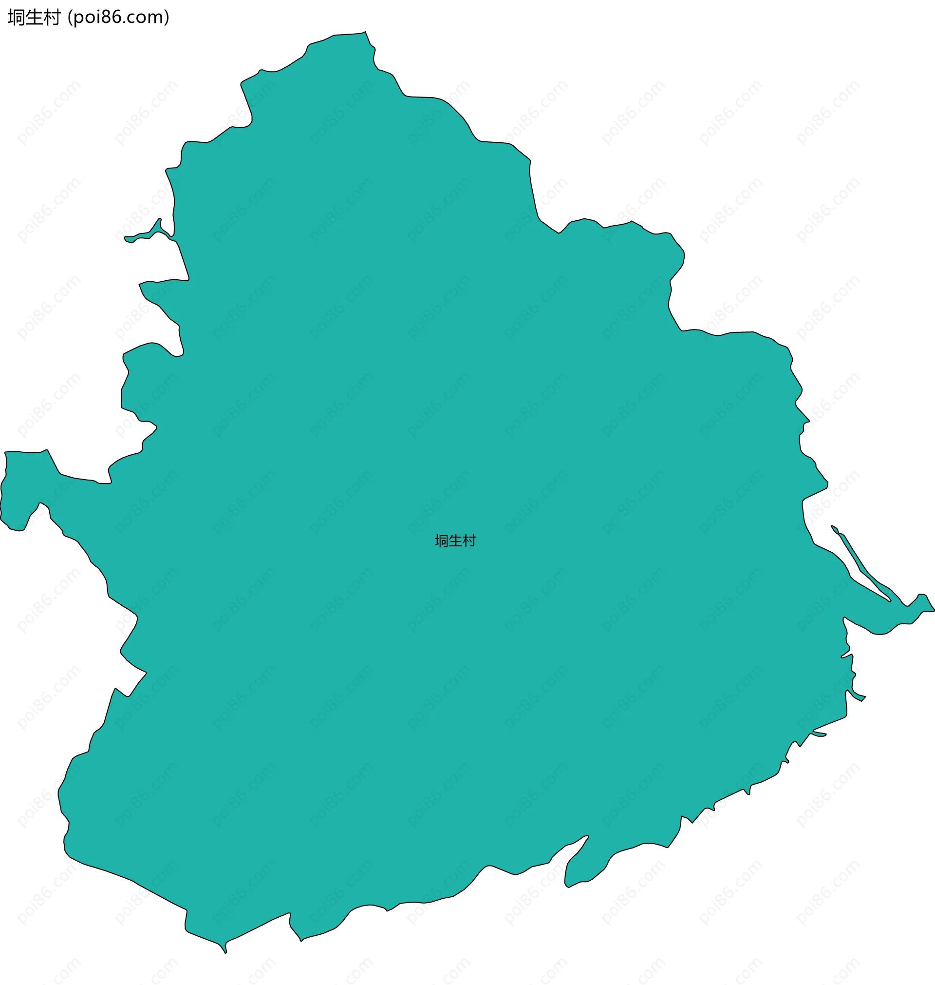 垌生村边界地图