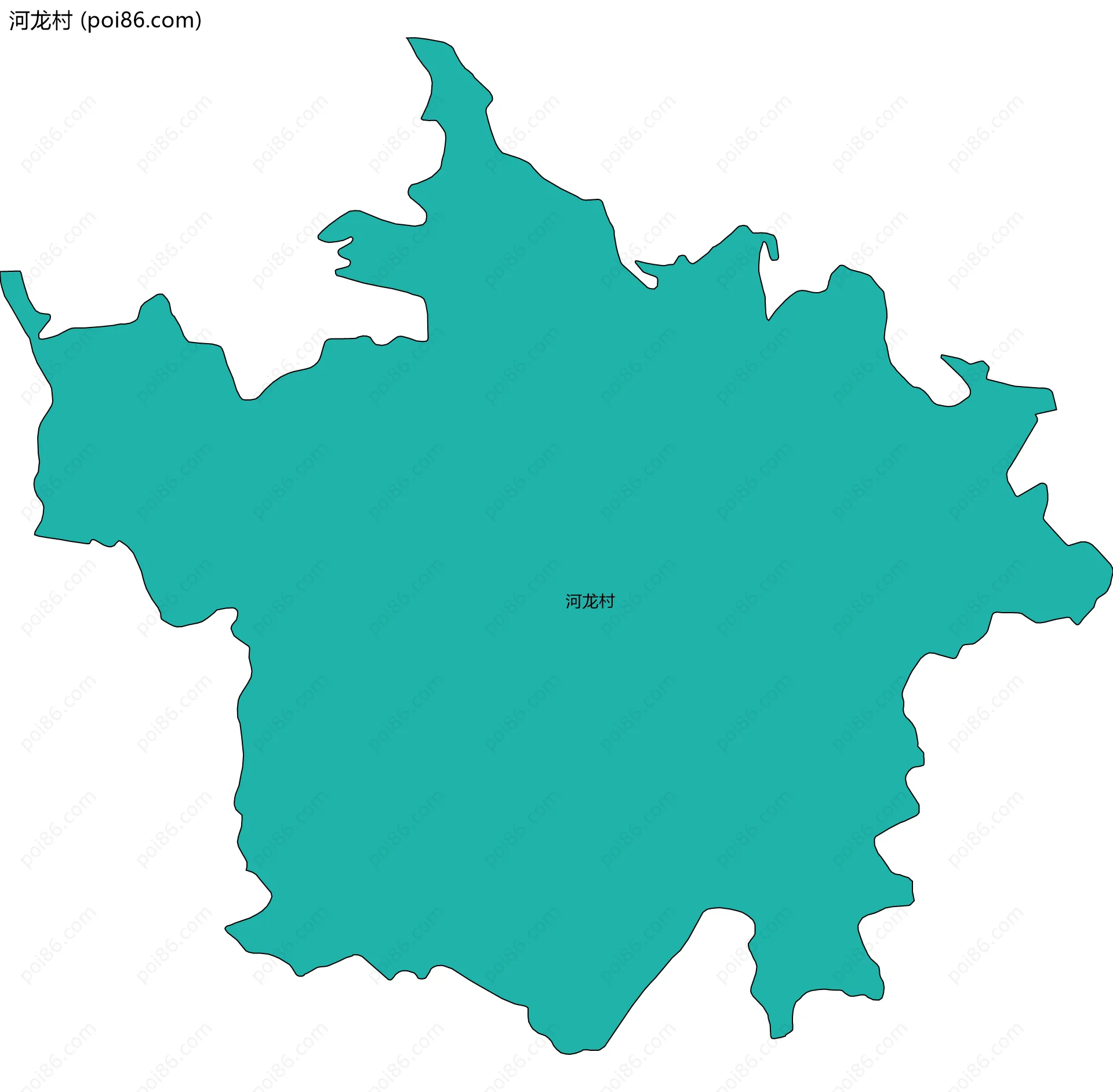 河龙村边界地图