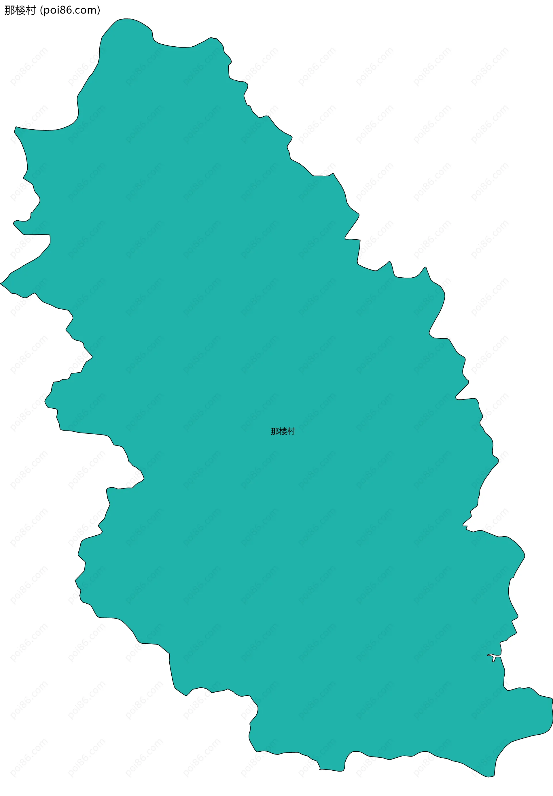 那楼村边界地图