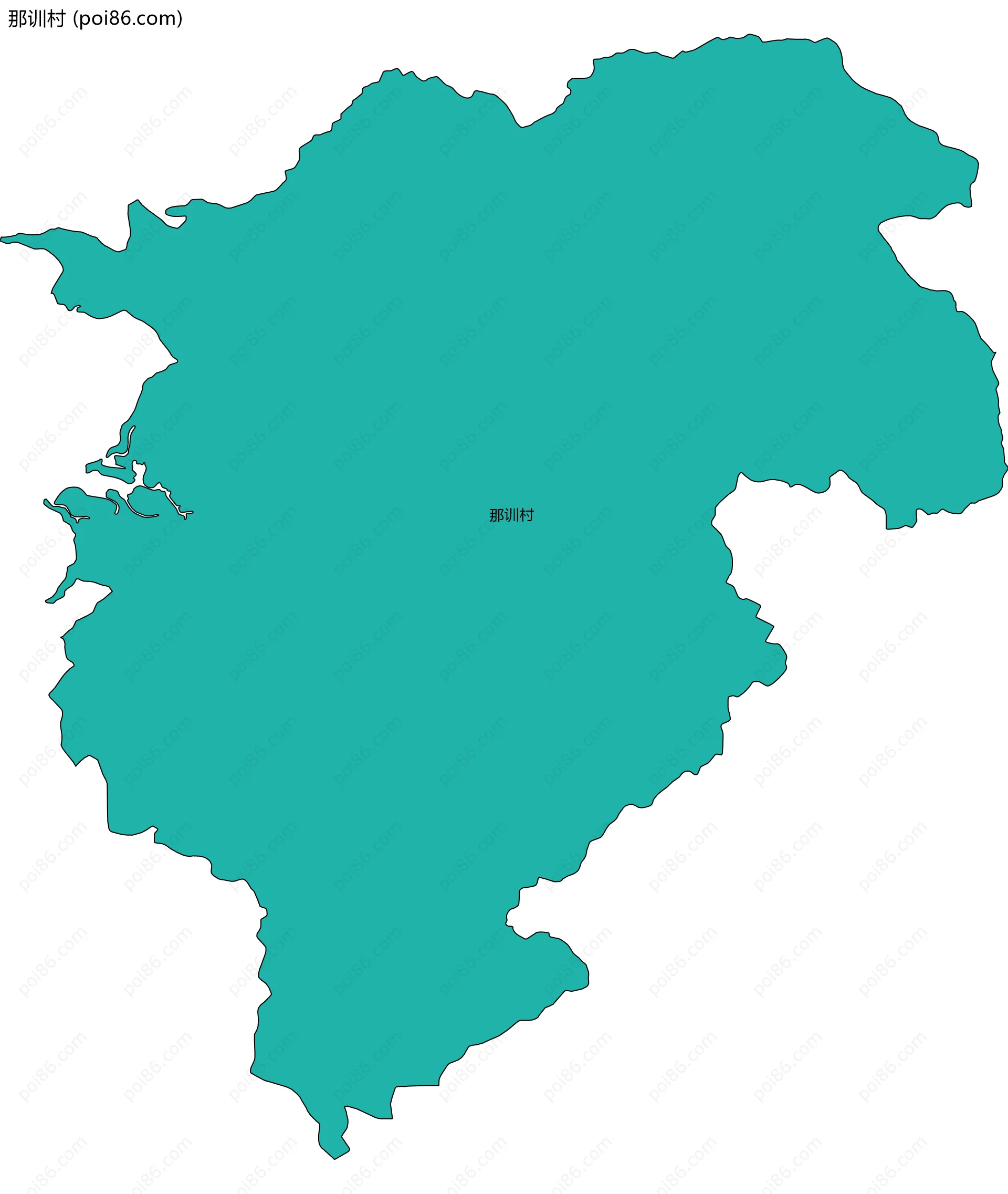 那训村边界地图