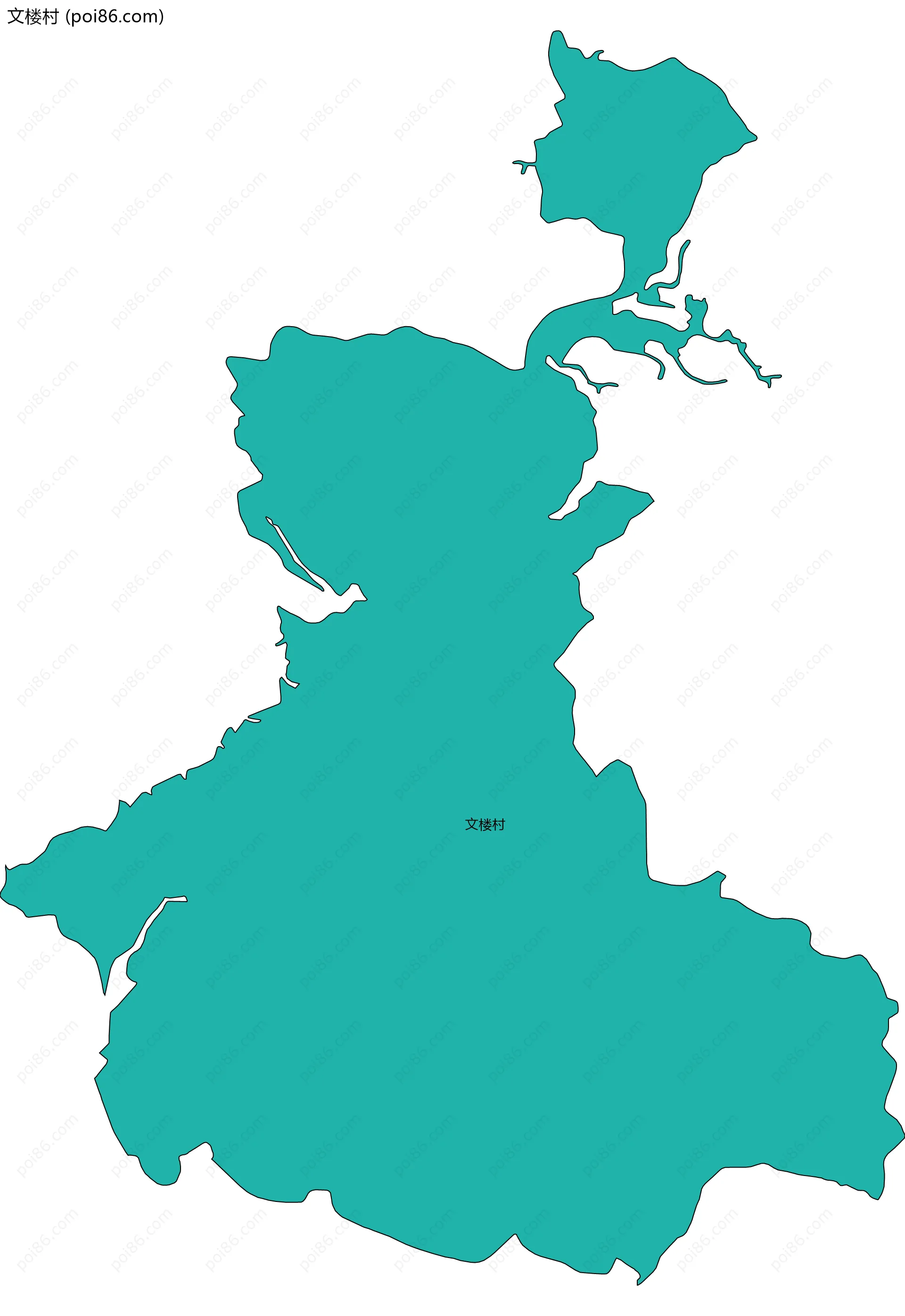 文楼村边界地图
