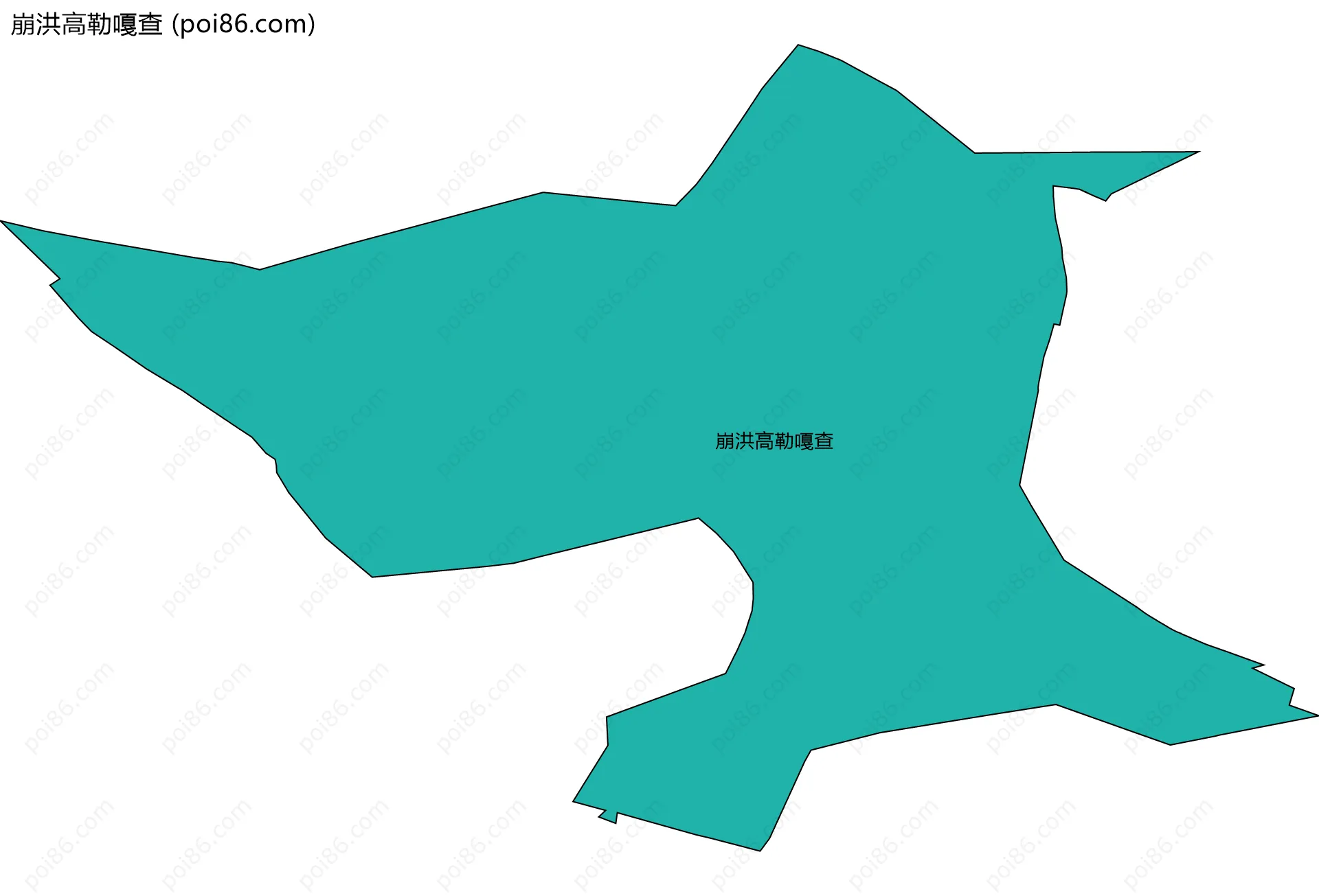 崩洪高勒嘎查边界地图