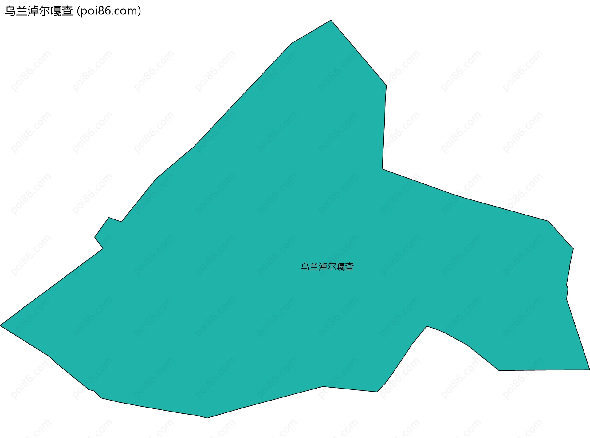 乌兰淖尔嘎查边界地图