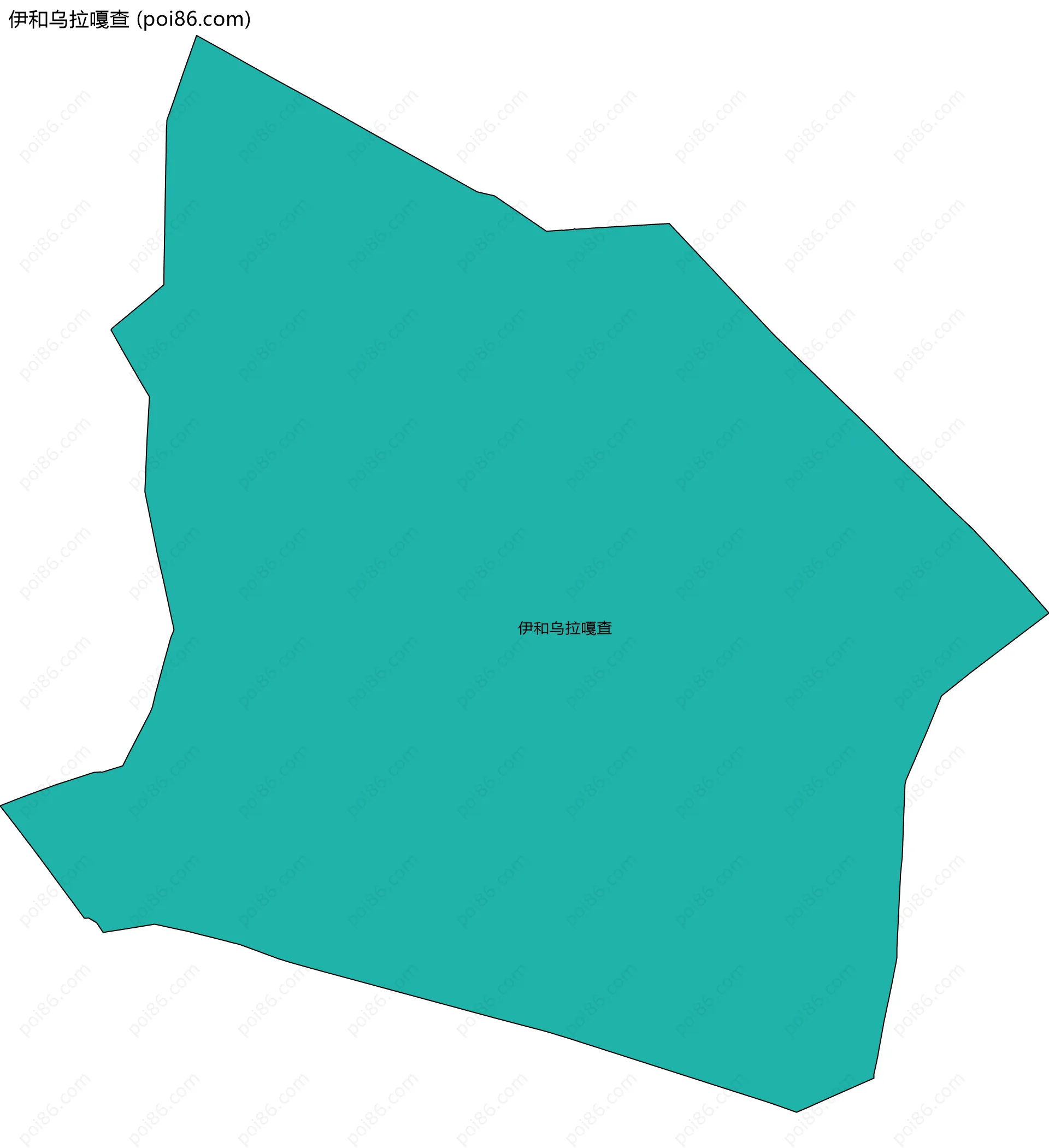 伊和乌拉嘎查边界地图