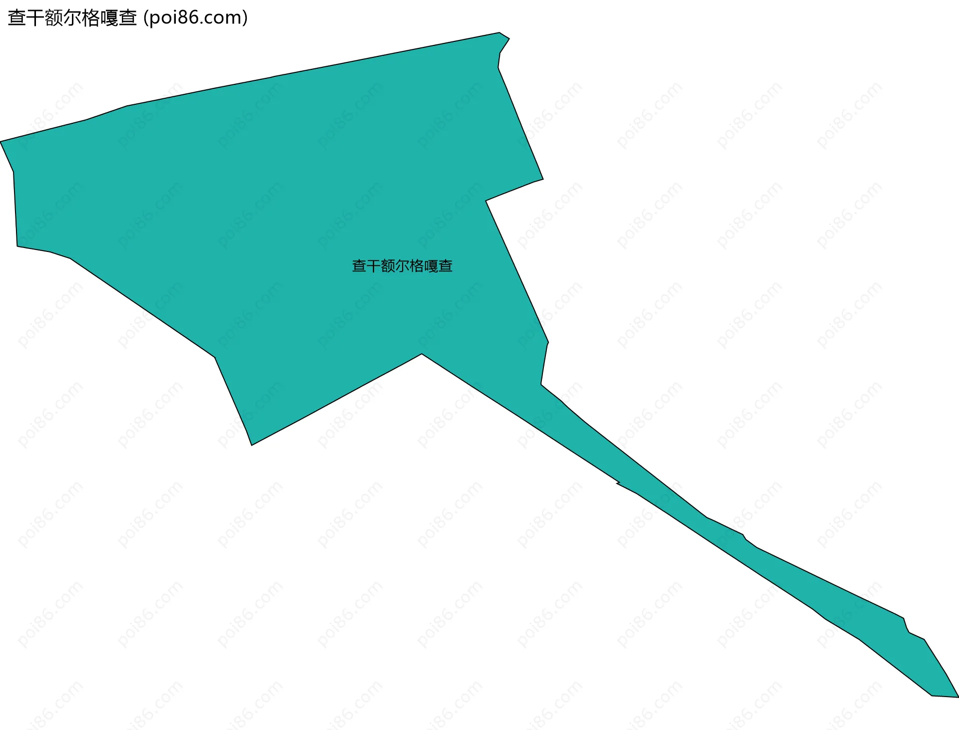 查干额尔格嘎查边界地图