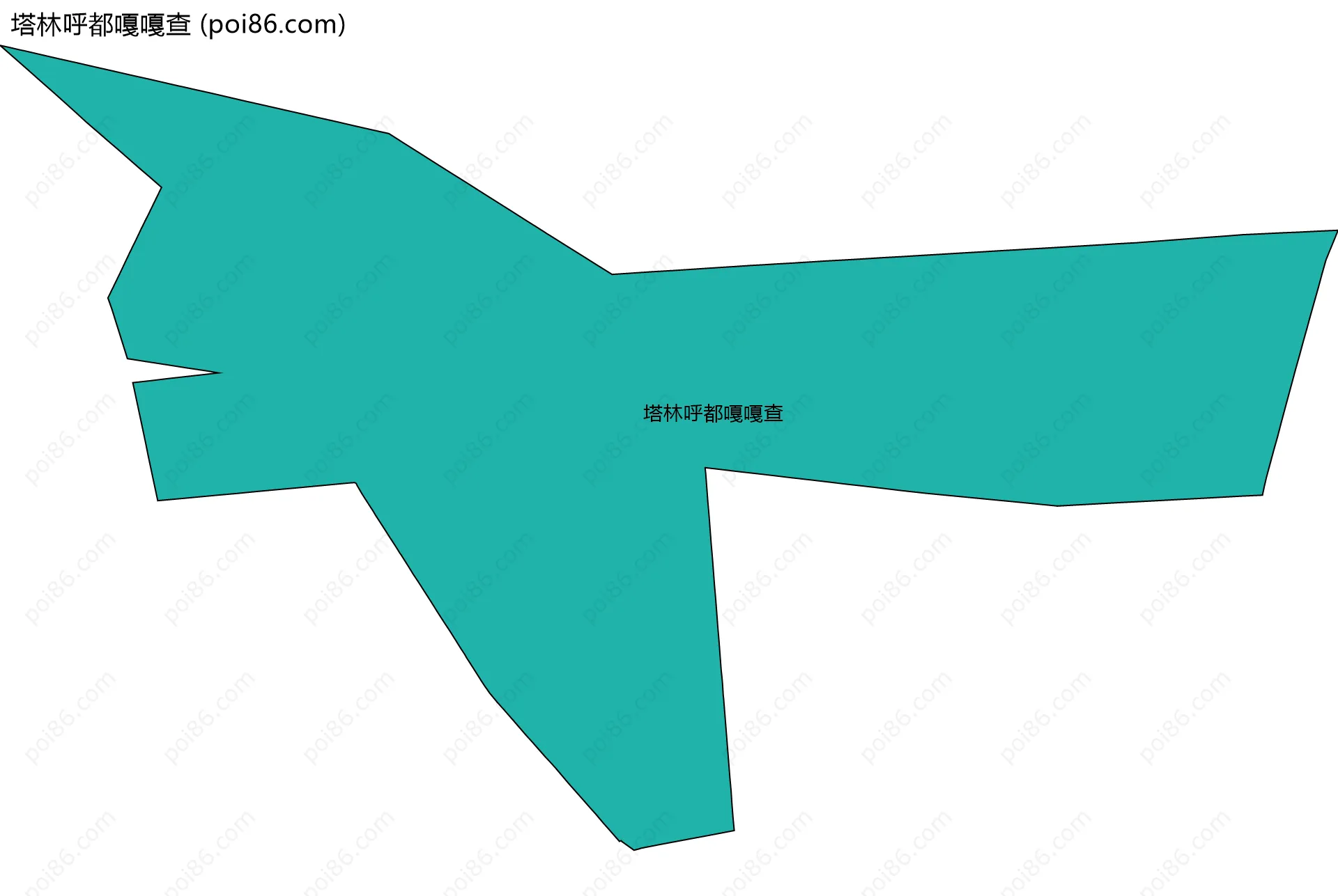 塔林呼都嘎嘎查边界地图
