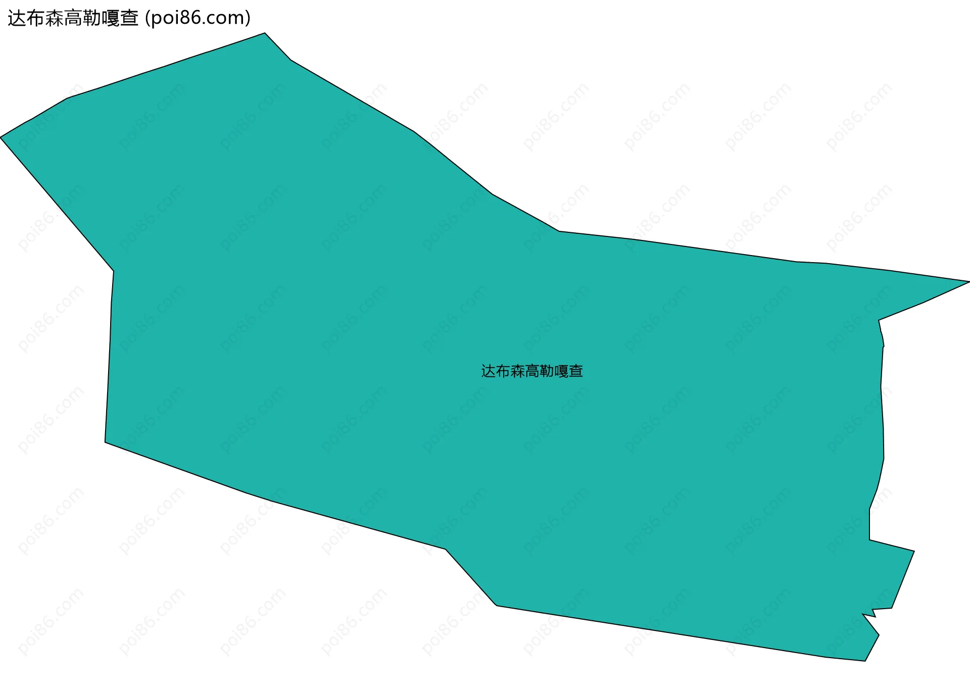 达布森高勒嘎查边界地图