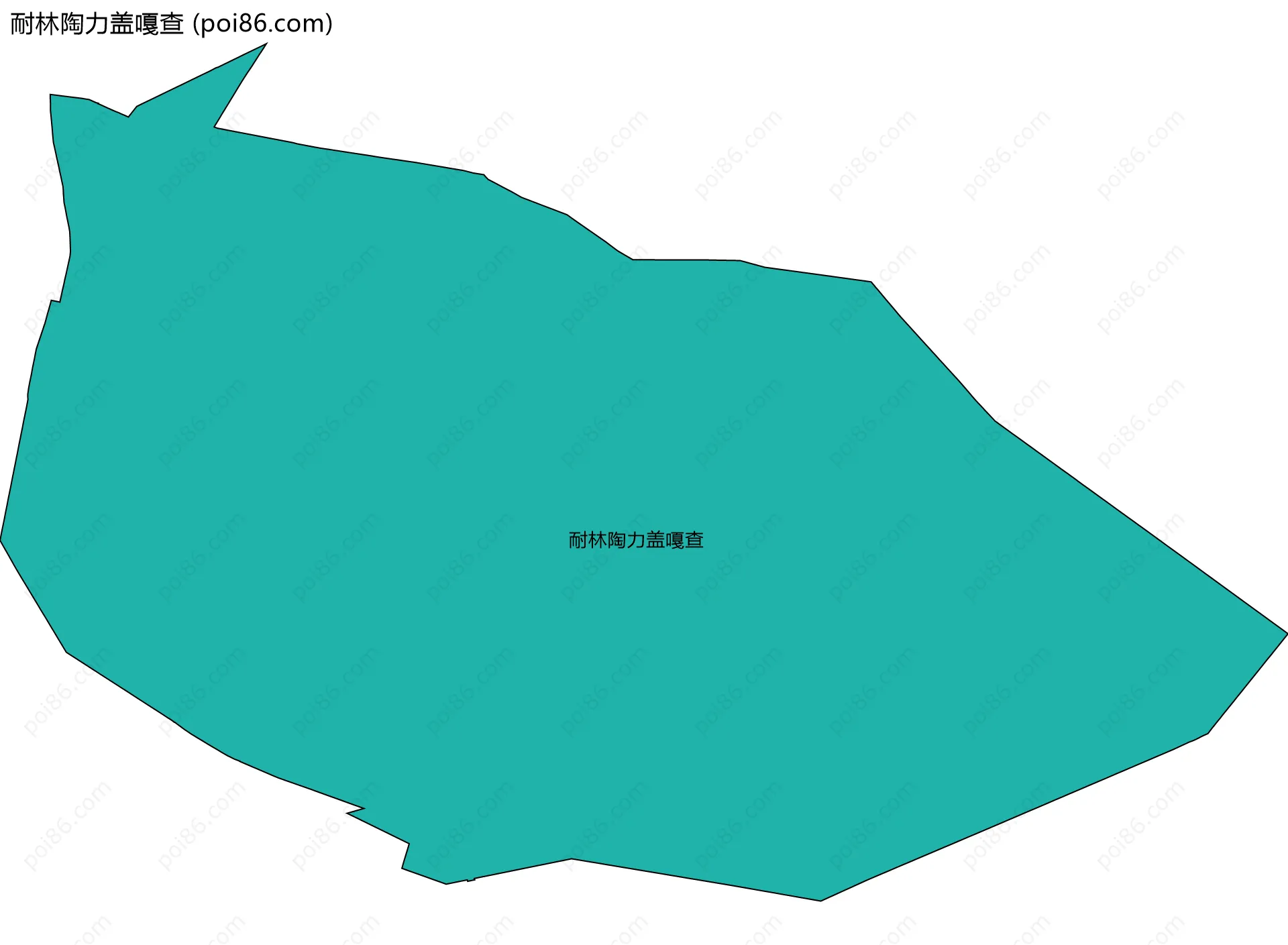 耐林陶力盖嘎查边界地图