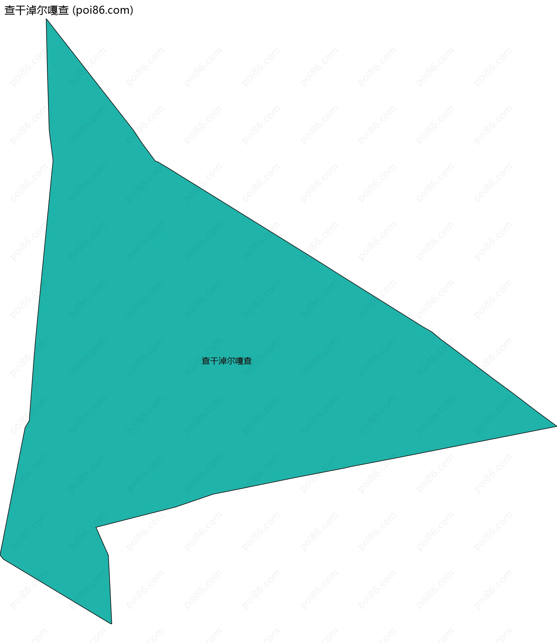 查干淖尔嘎查边界地图