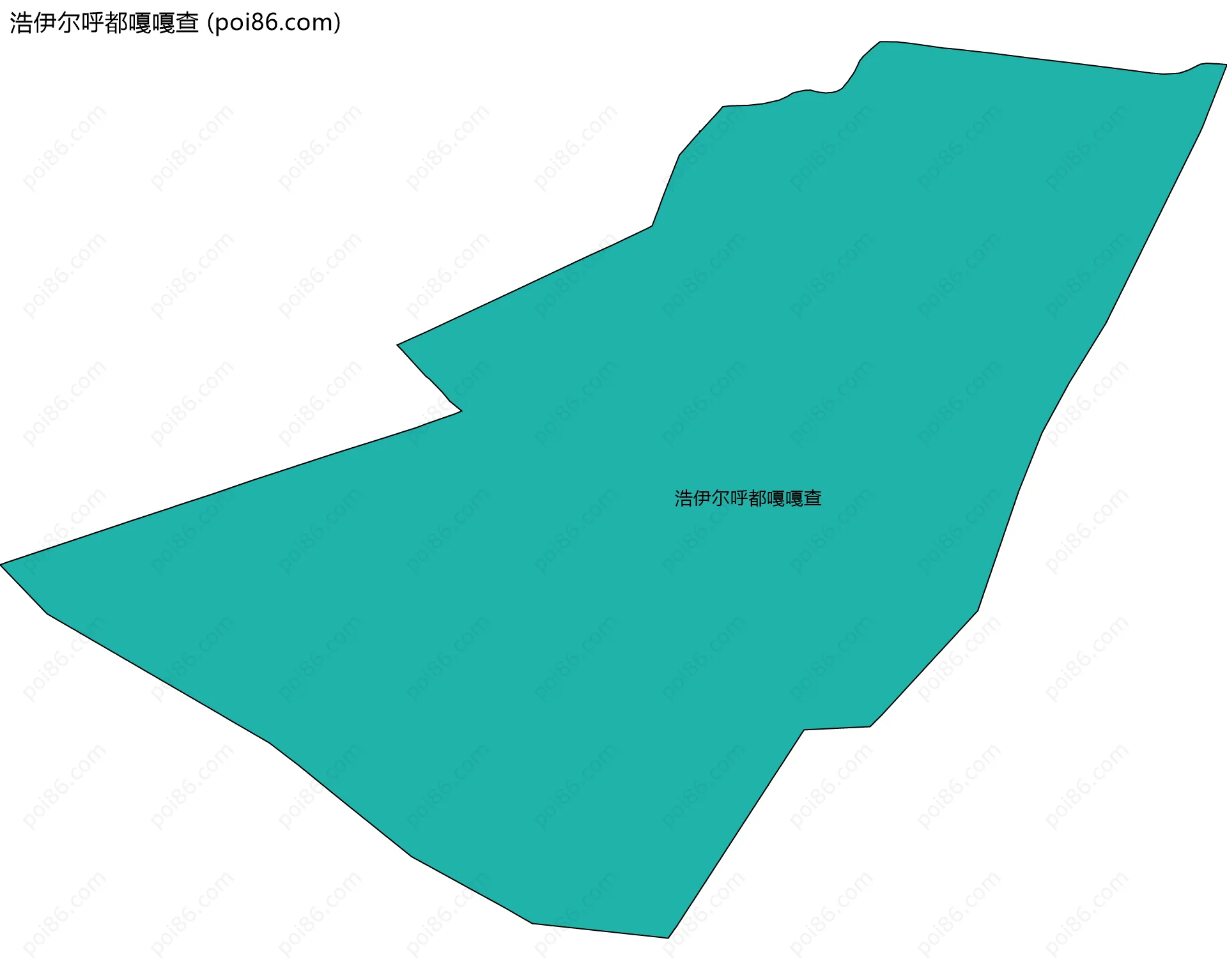 浩伊尔呼都嘎嘎查边界地图