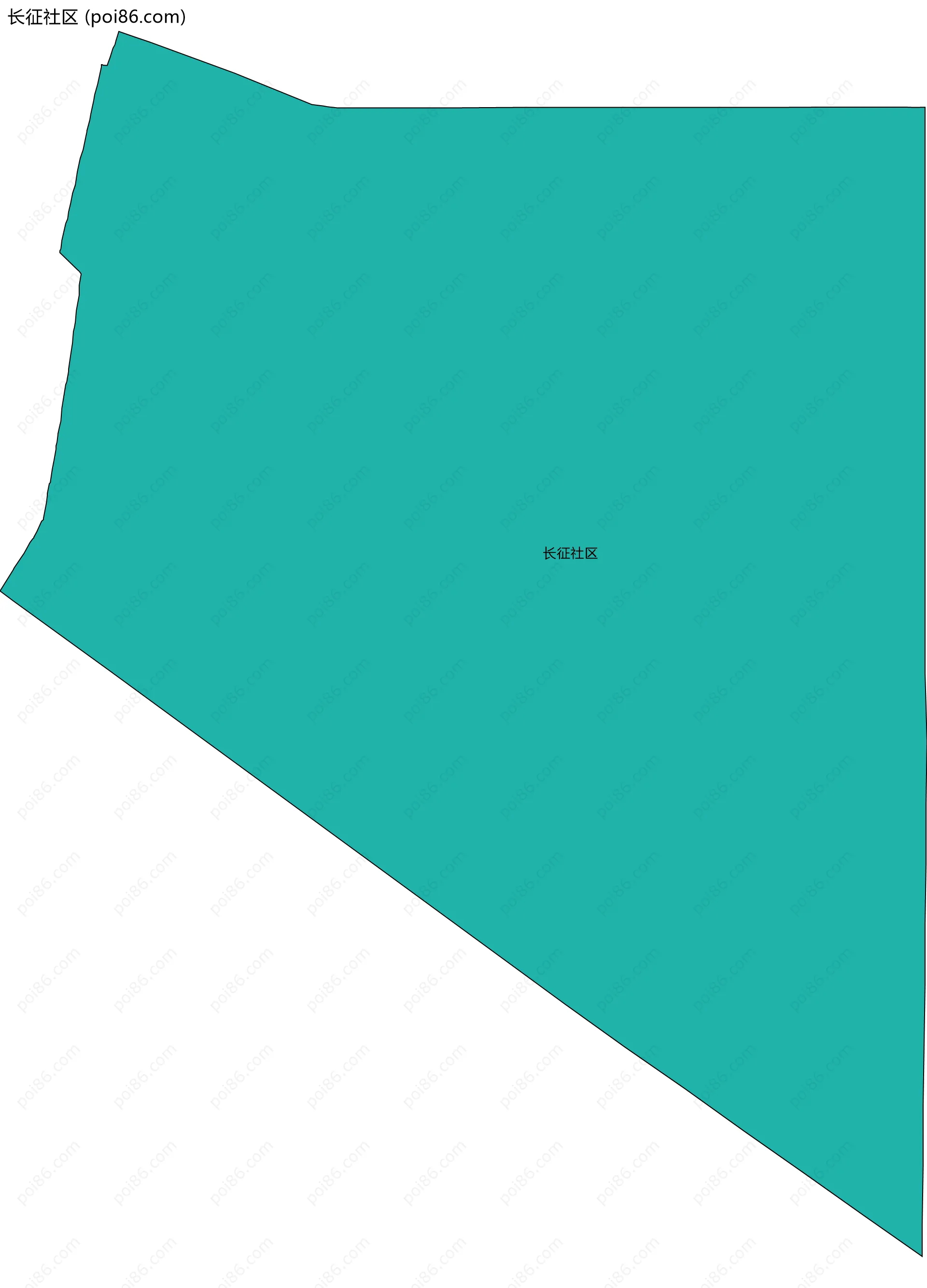 长征社区边界地图