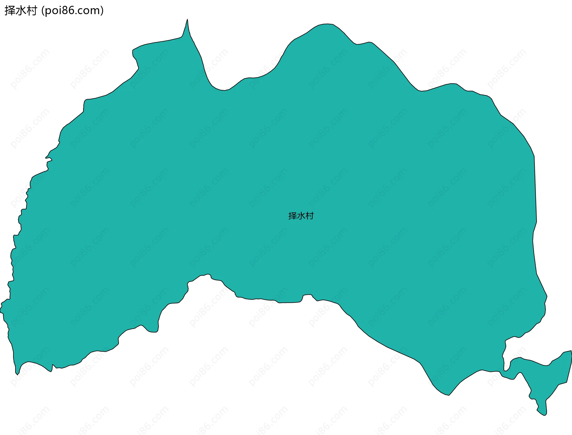 择水村边界地图