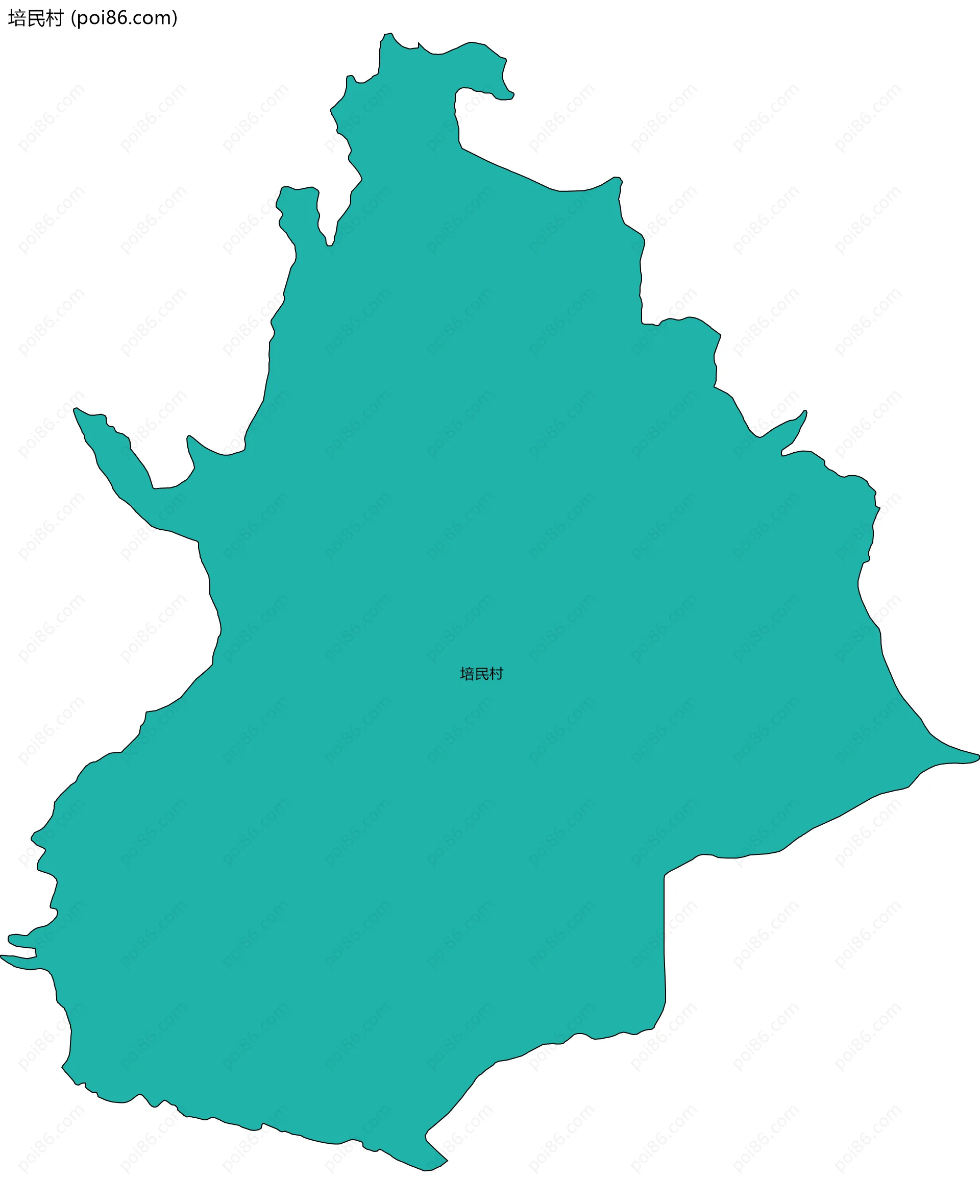 培民村边界地图