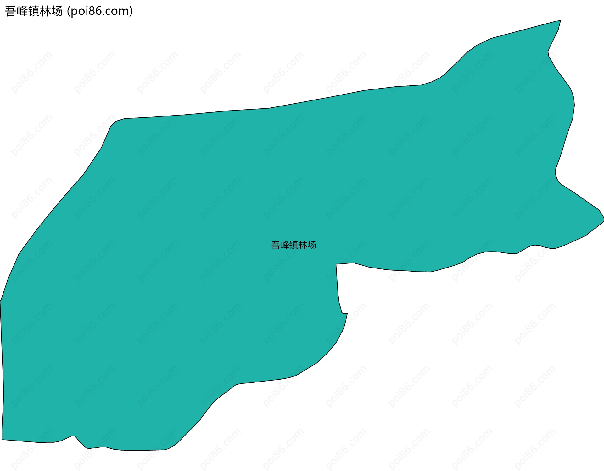 吾峰镇林场边界地图