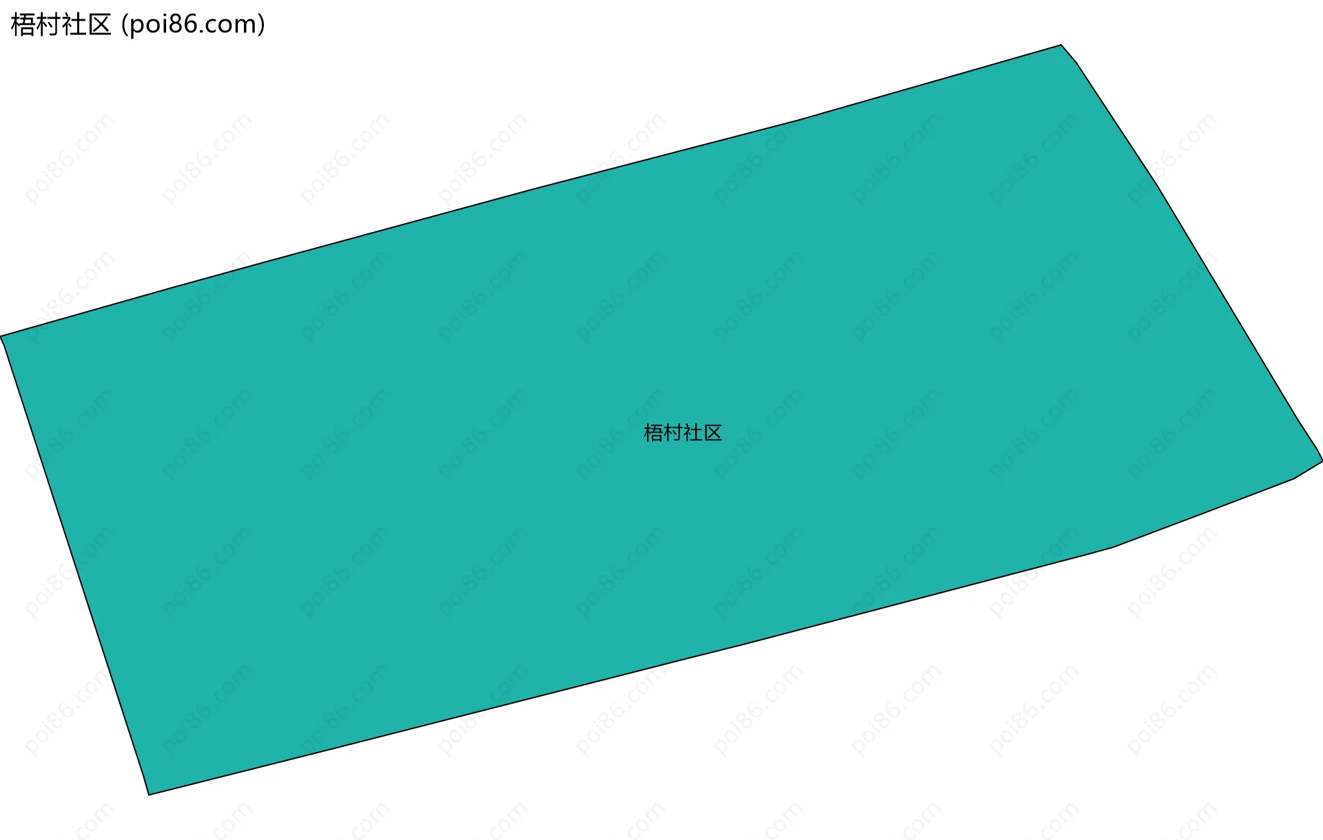梧村社区边界地图
