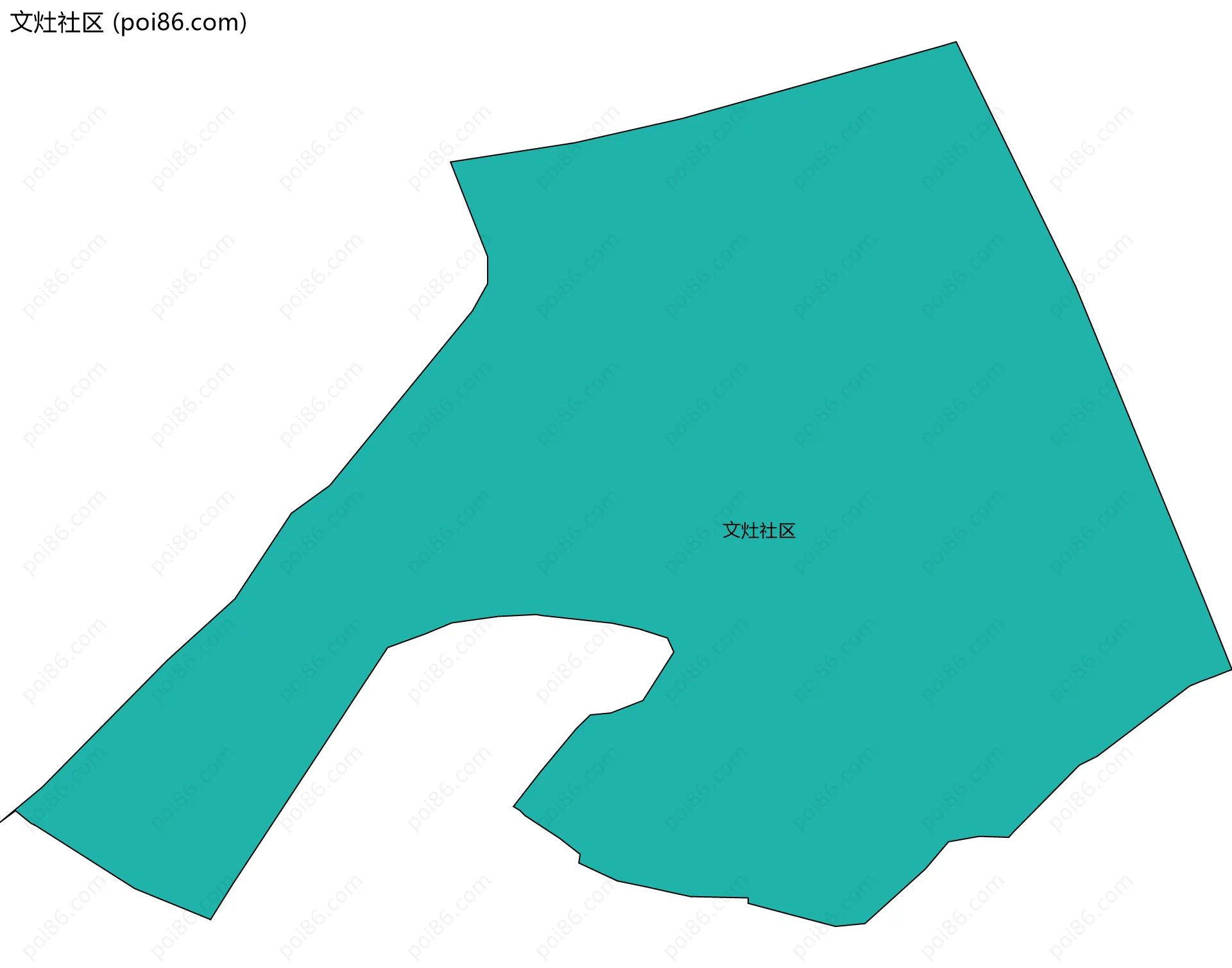 文灶社区边界地图