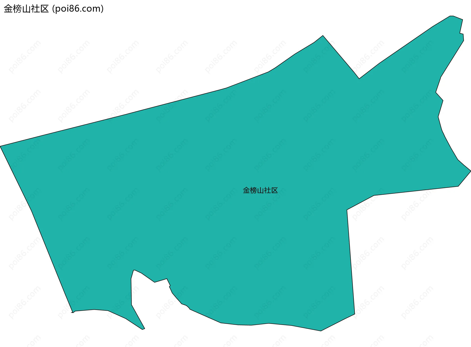 金榜山社区边界地图