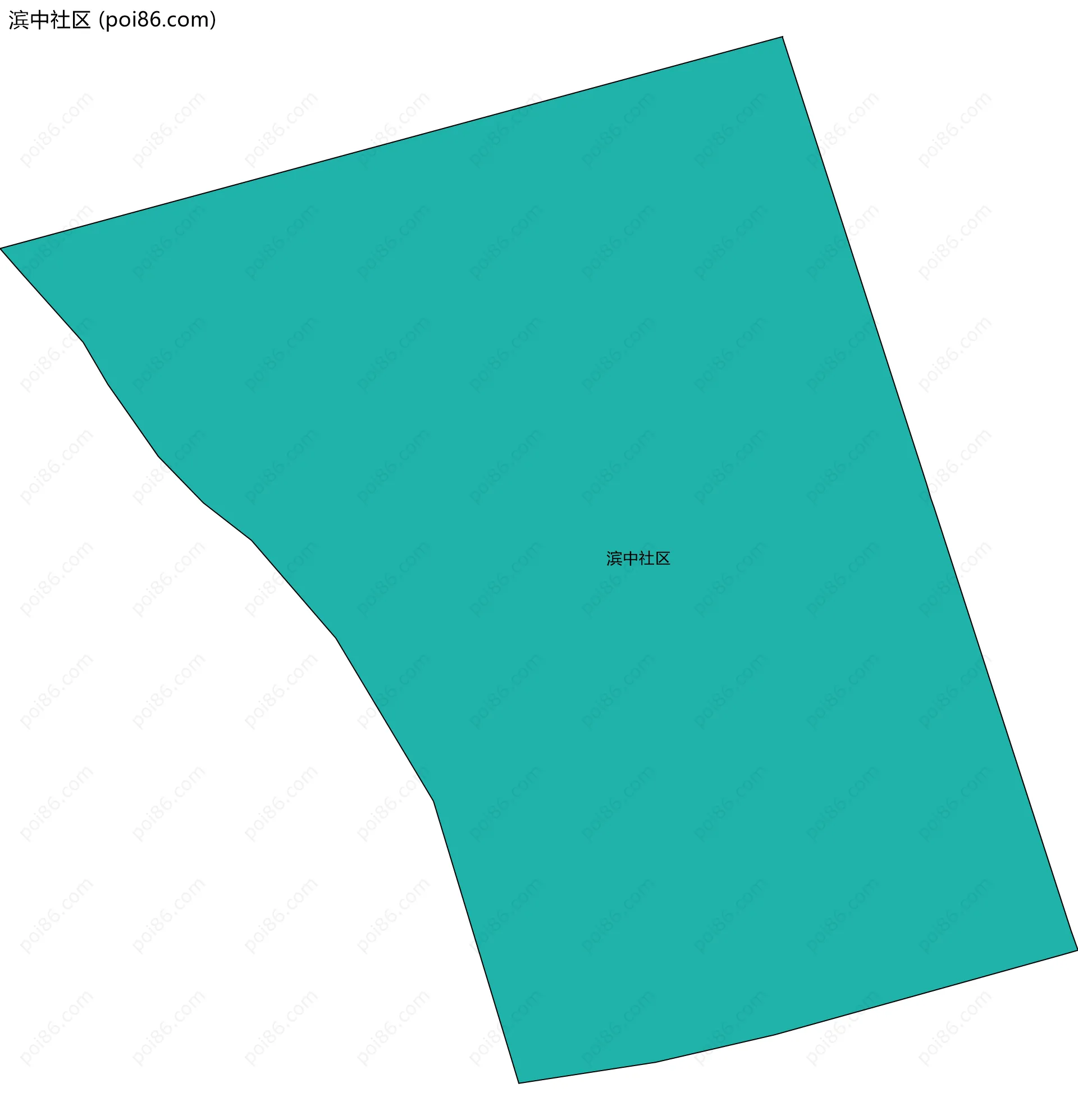 滨中社区边界地图