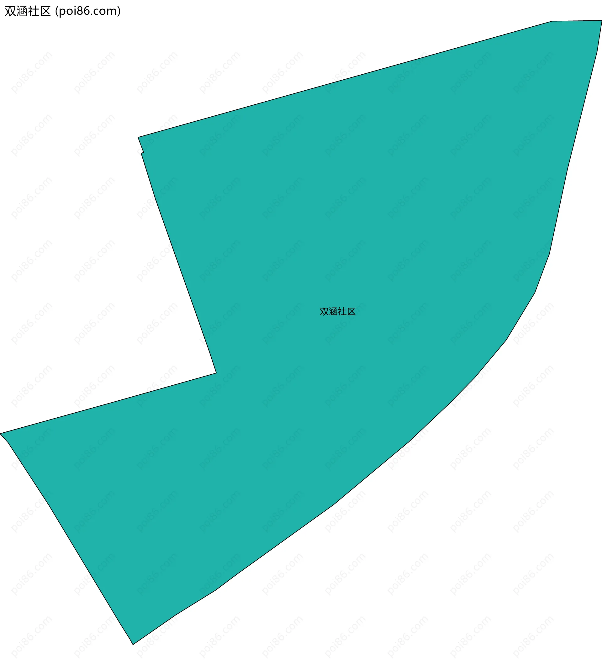 双涵社区边界地图