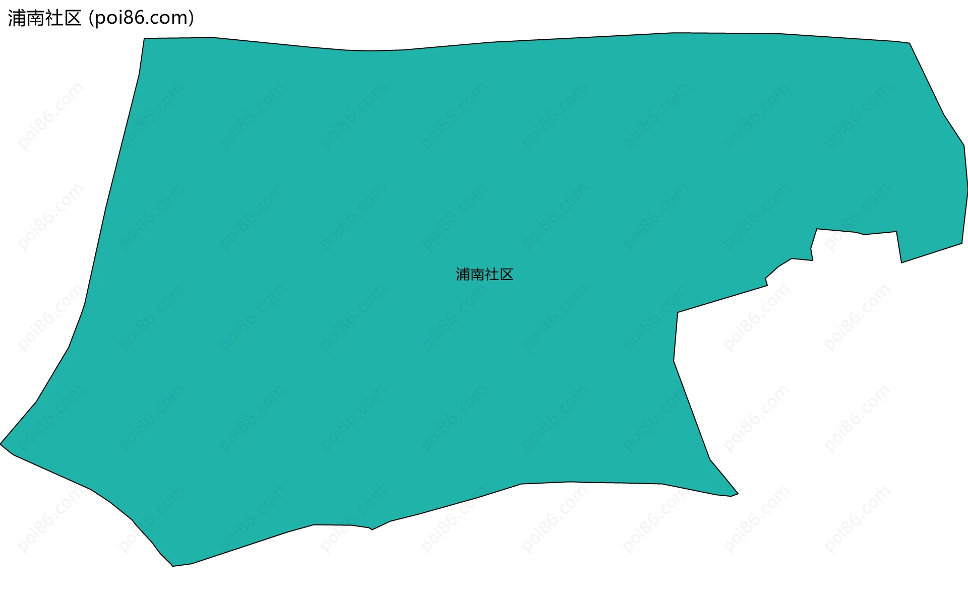 浦南社区边界地图