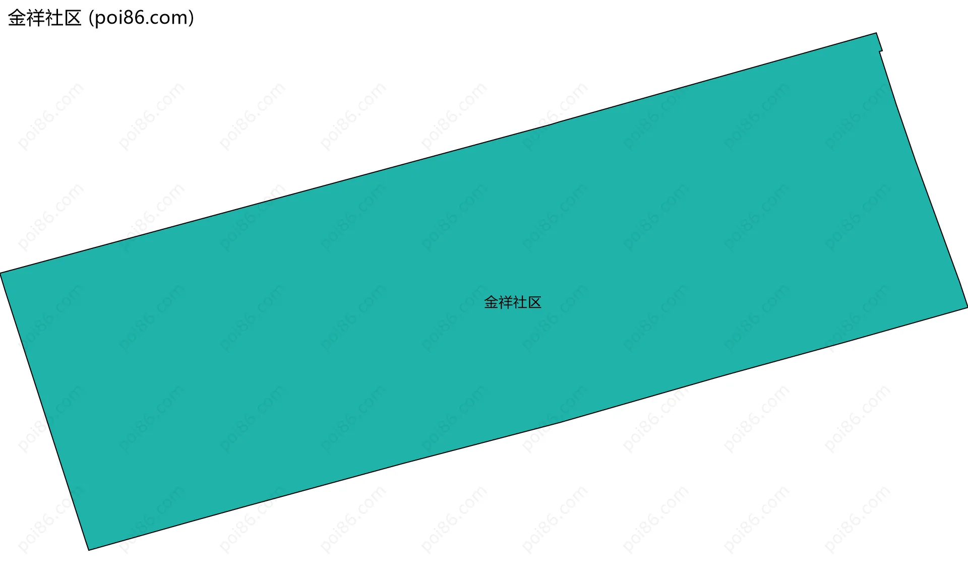 金祥社区边界地图