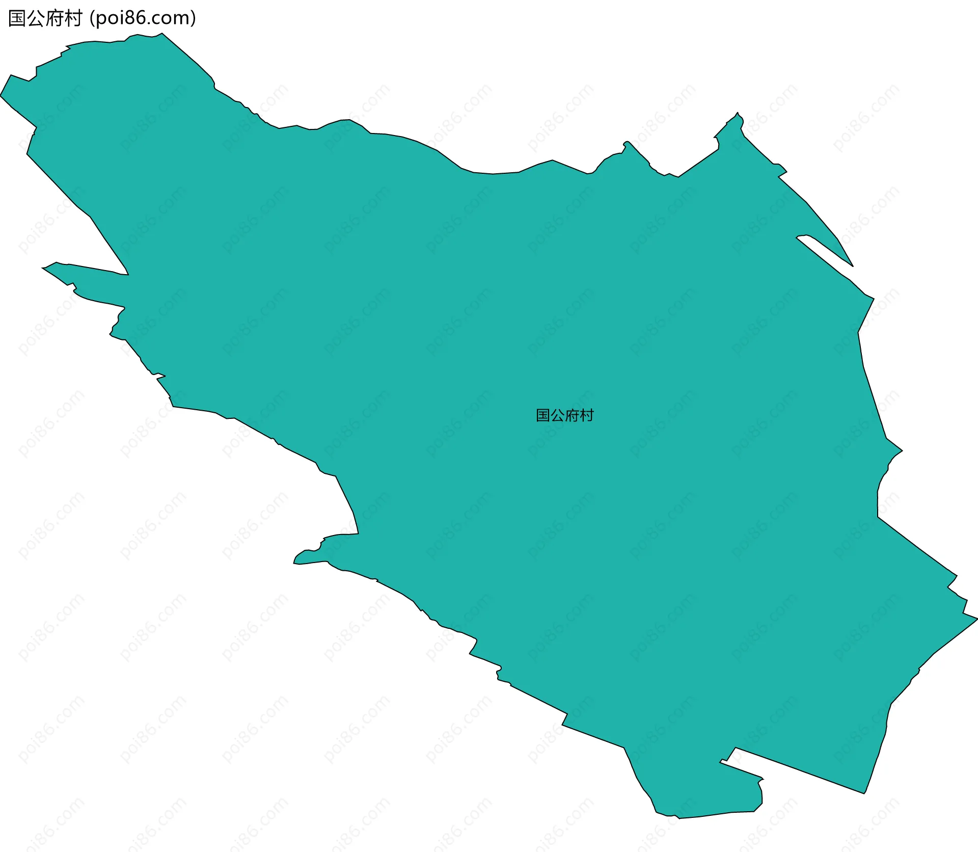 国公府村边界地图