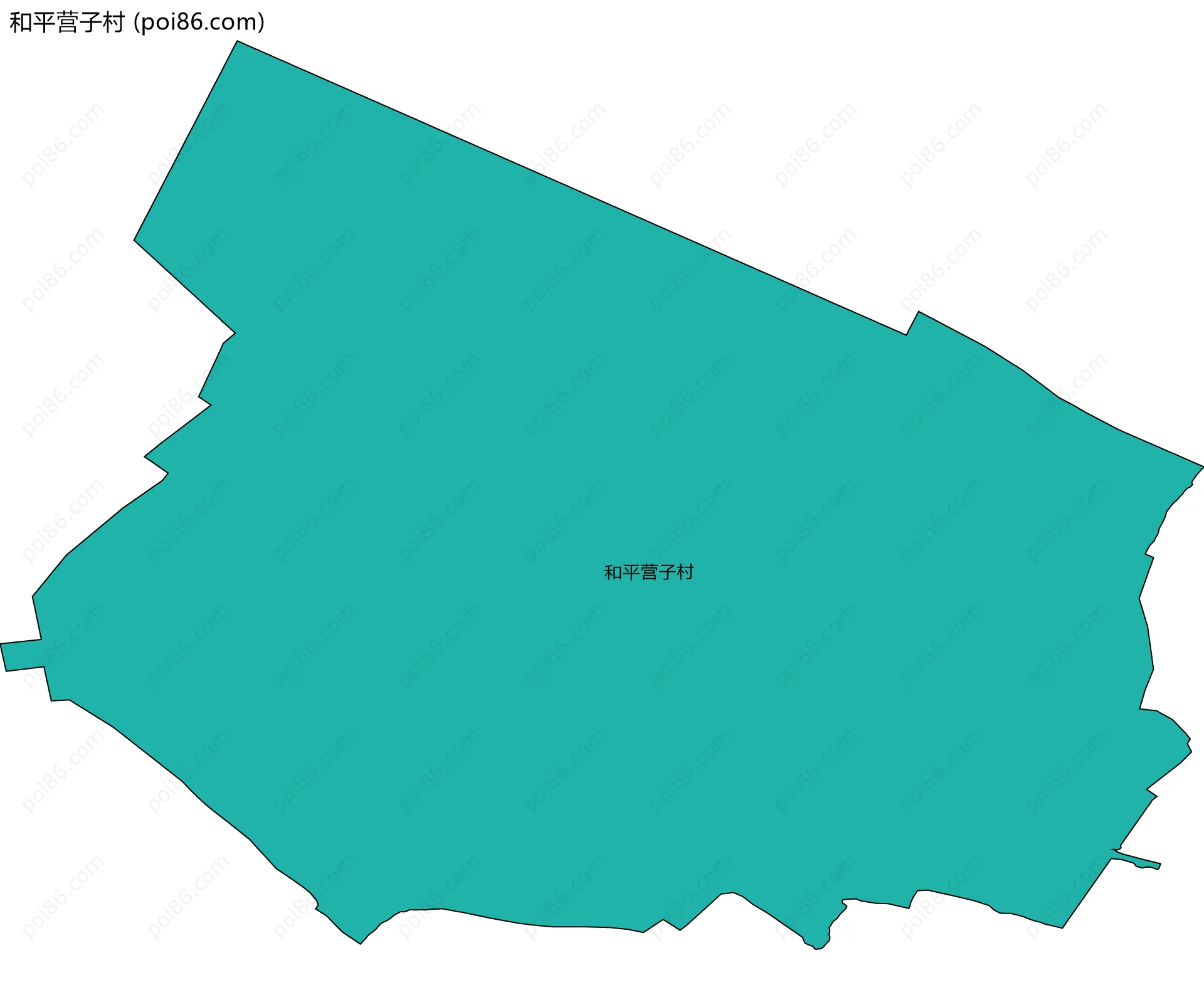 和平营子村边界地图